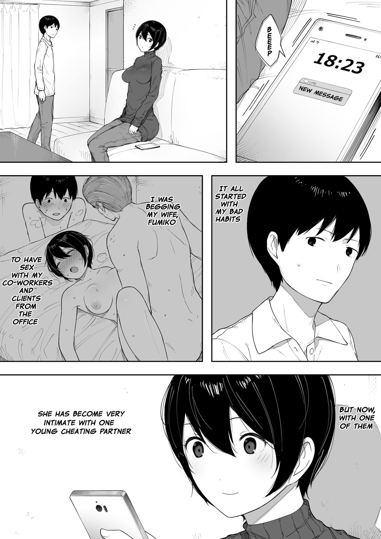 [NT Labo (NT Robo)] Aisai, Doui no Ue, Netorare 3 ~Ogawa-ke no Baai~  | Beloved Wife - Netorare After Consent 3 ~ Ogawa family case [English] [Netorare Nation] page 2 full