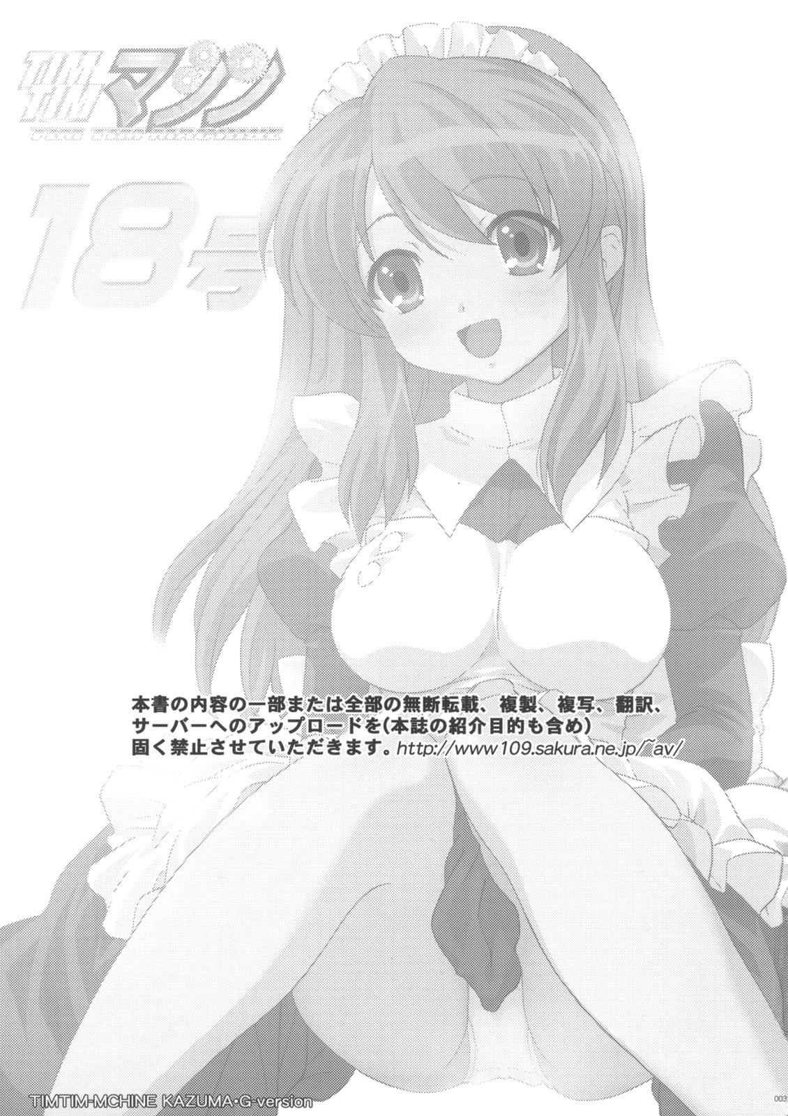 (C71) [TIMTIM MACHINE (Kazuma G-Version)] TIMTIM MACHINE 18 (The Melancholy of Haruhi Suzumiya) page 2 full