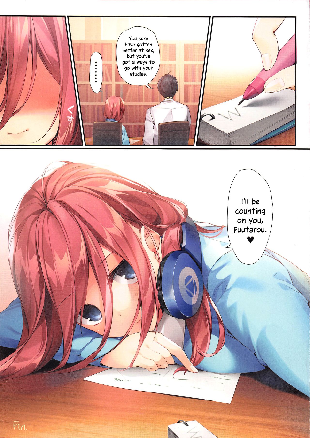 (CT35) [KAROMIX (karory)] Miku ga Kisei Jijitsu o Tsukuru Hon | A Comic in which Miku Makes it Official (Gotoubun no Hanayome) [English] [Zakamutt + Varrel] page 26 full