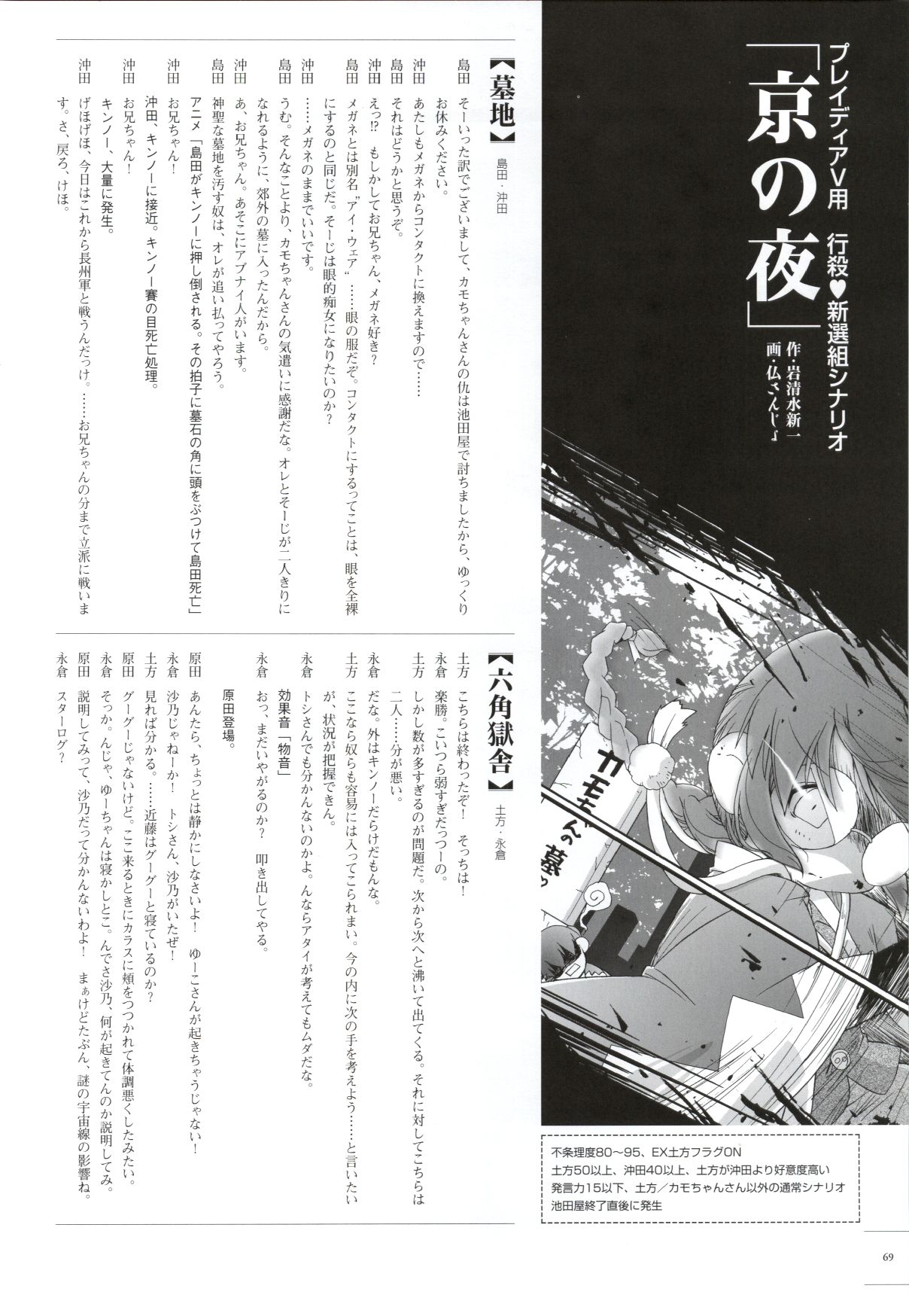 [ライアーソフト] 行殺-はぁと-新撰組 公式ビジュアルファンブック page 68 full