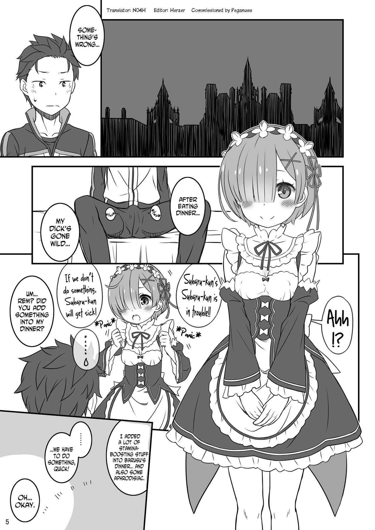 [CHILLED HOUSE (Aoi Kumiko)] Rem Ram Revolution (Re:Zero kara Hajimeru Isekai Seikatsu) [English] [N04h] [Digital] page 4 full