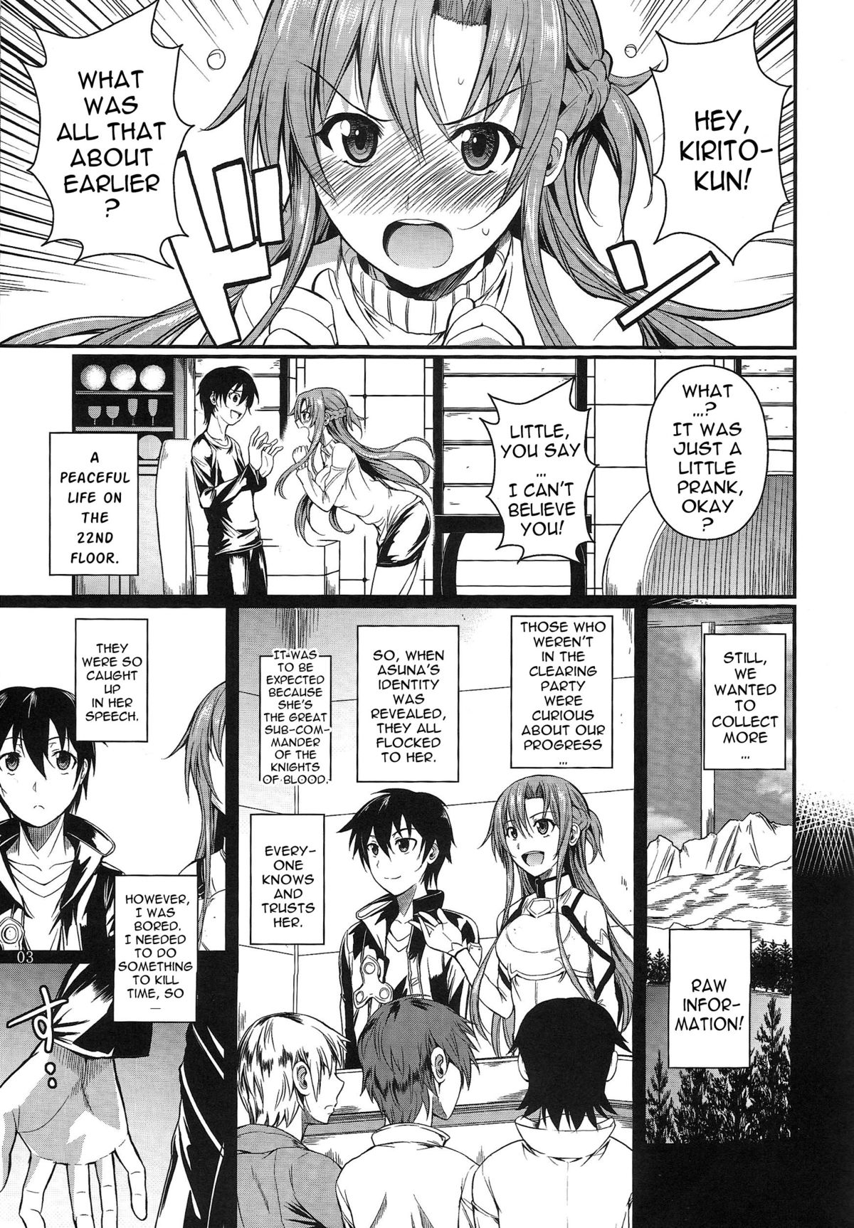 (C83) [Shoot The Moon (Fuetakishi)] Shinkon Fuyuu-jou | Honeymoon on a Floating Castle (Sword Art Online) [English] {doujin-moe.us} page 3 full