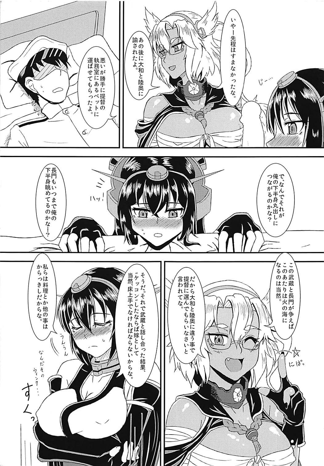 (C88) [Jinoriya (Norizi)] MusaNaga Yubiwa Soudatsu Toko Kurabe (Kantai Collection -KanColle-) page 8 full