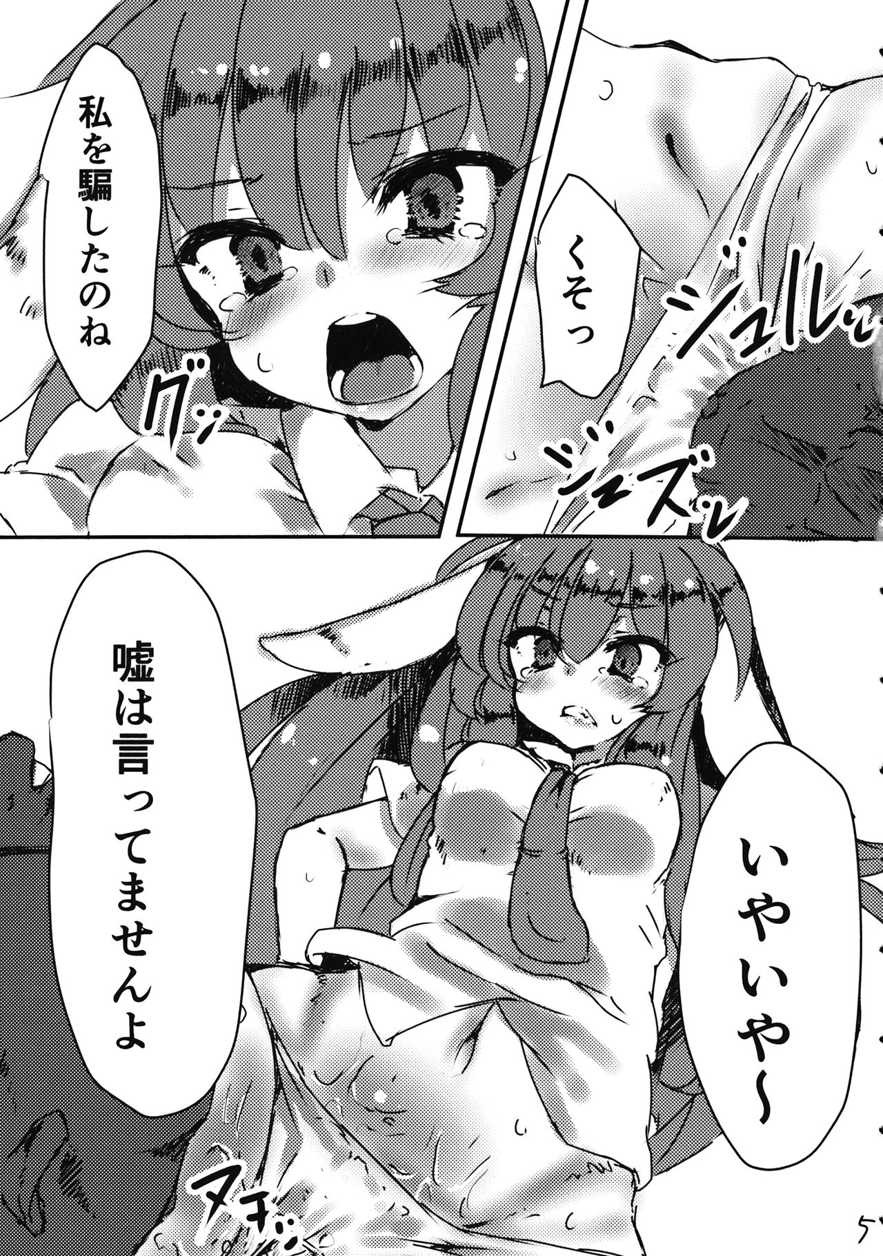 (C90) [Shirousausa (Mekuri)] Yumemiusagi (Touhou Project) page 4 full