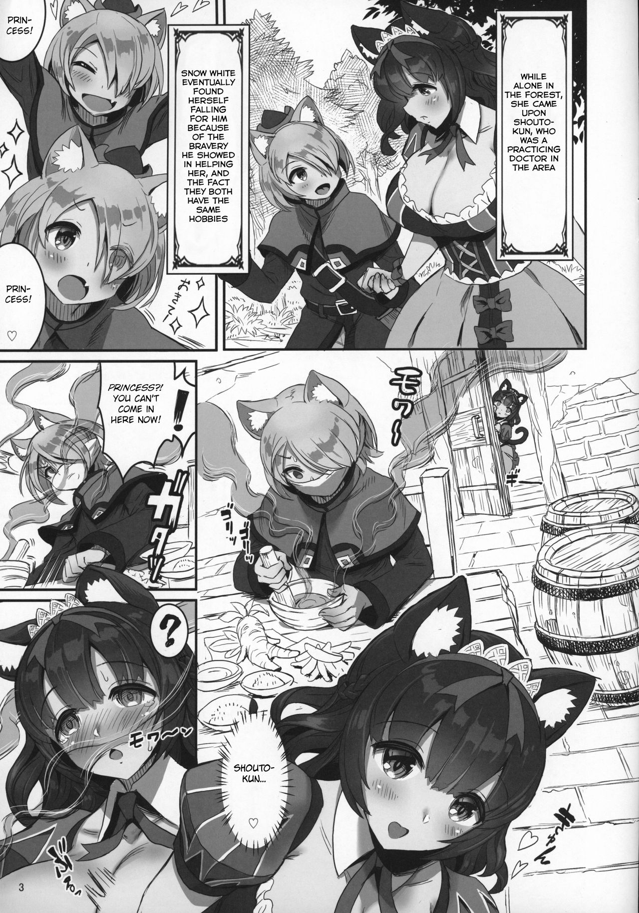 (C97) [MIMIPULL (Sakurai Shizuku)] Kemomimi Douwashuu Shirayukihime-chan [English] [BSN] page 3 full