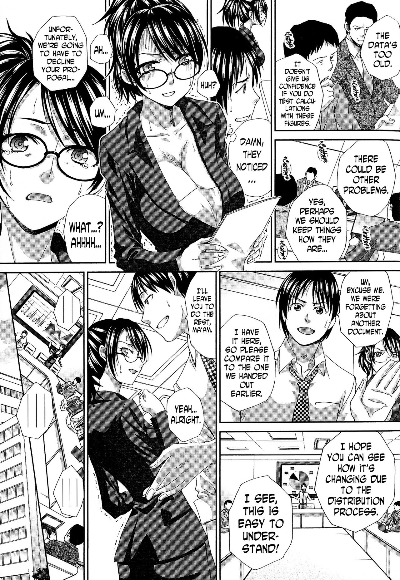 [Itaba Hiroshi] Kachiki na Shachou wa Jitsu wa M...!? | The Strong-Minded Company President is Actually a Masochist...!? (Kyonyuu Akugi) [English] [N04h] page 3 full