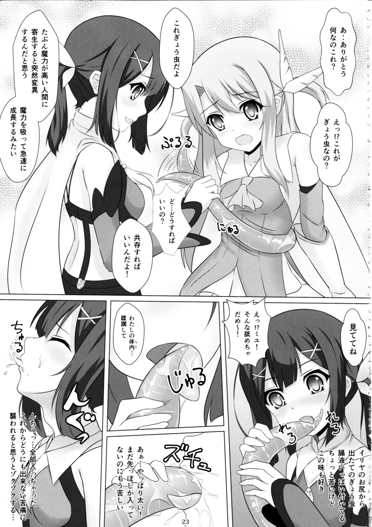 (COMIC1☆12) [Hazuki Tsuitachi (Kishimen)] Mahou Shoujo wa Gyouchuu ga Osuki (Fate/kaleid liner Prisma Illya) page 22 full