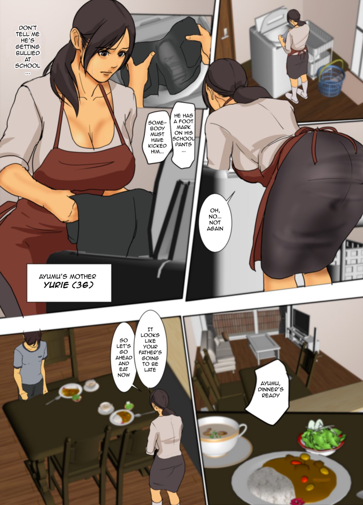 [Yojouhan Shobou] Ikenie no Haha | Sacrificial Mother [English] [_ragdoll] [Incomplete] page 3 full