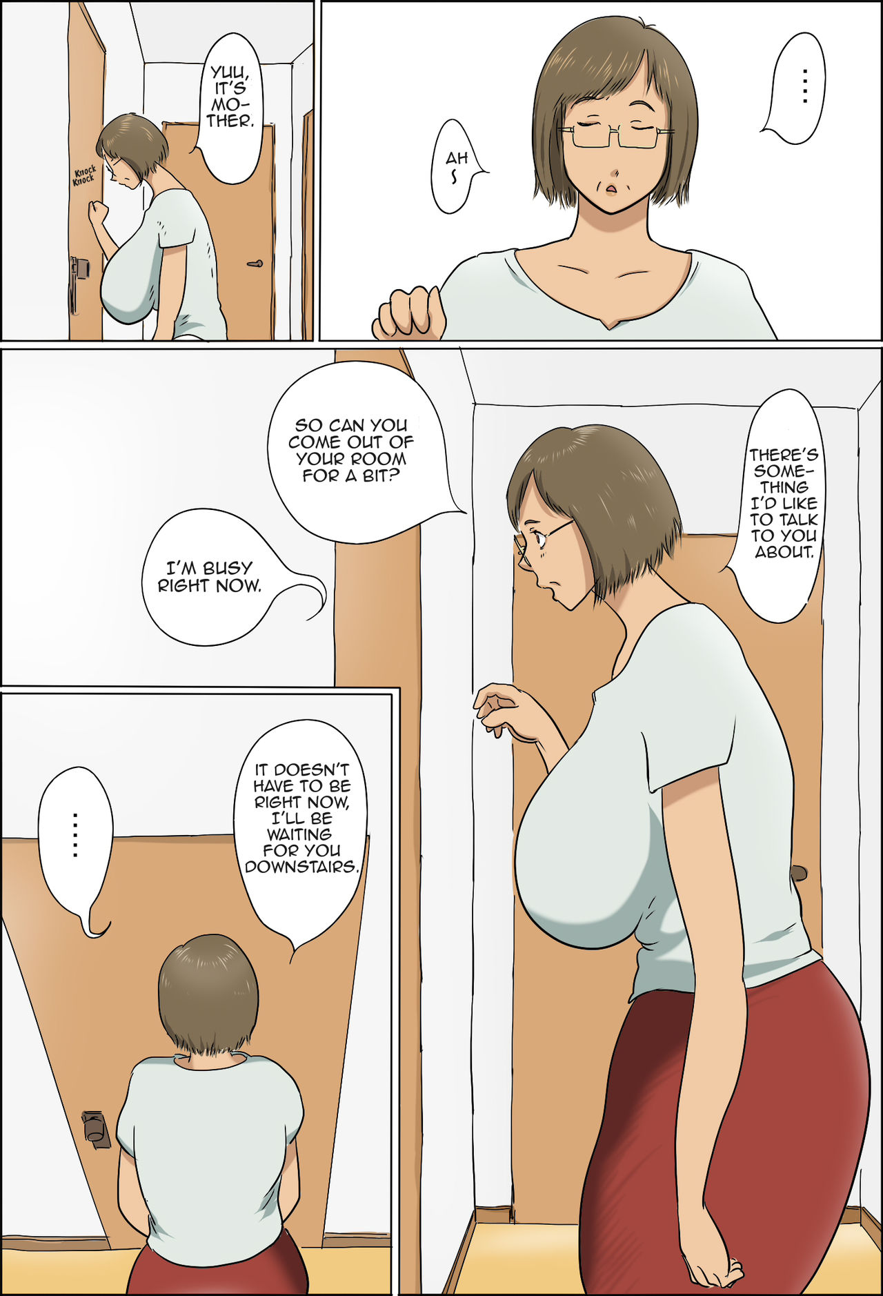 [Zenmai Kourogi] Haha to Musuko no Kazoku Seikatsu | Family Life of Mother and Son [English] [Amoskandy] page 2 full