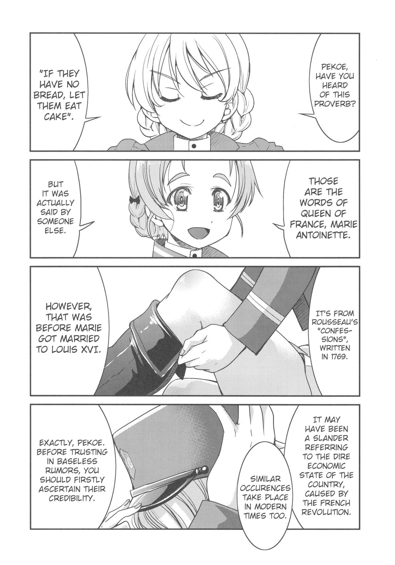 (C93) [Ponyfarm (Inoue Yoshihisa)] Pan ga Nakereba Koucha o Nomeba Ii janai (Girls und Panzer) [English][CrowKarasu] page 3 full
