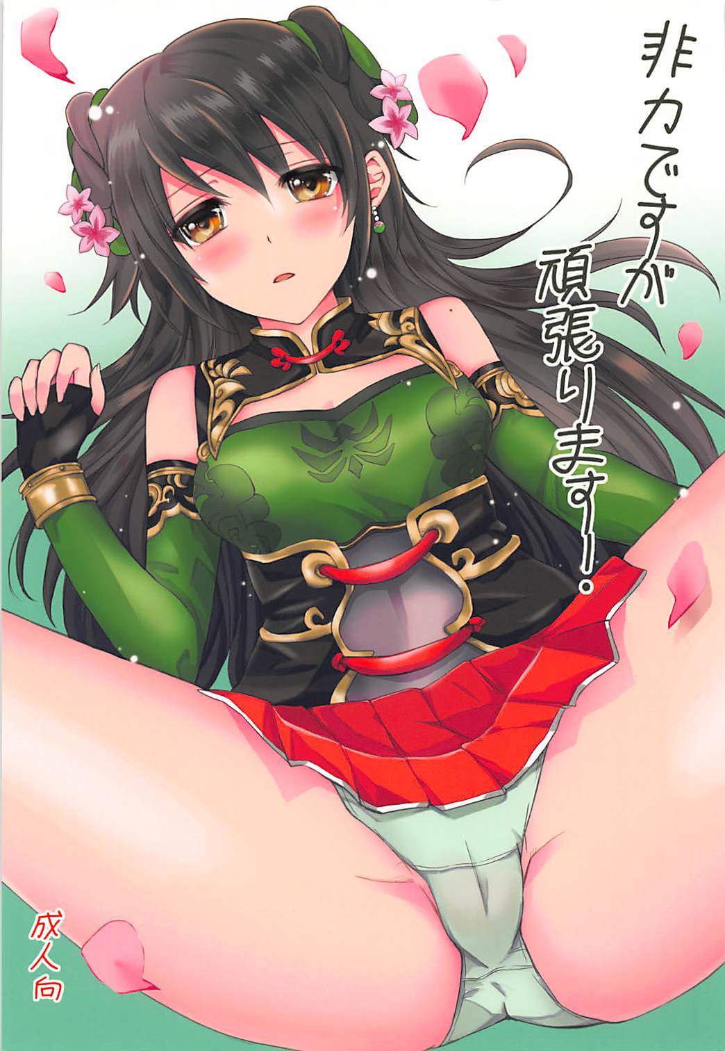 (COMIC1☆7) [momoirohoppe (Rei, Tomu)] Hiriki desuga Ganbarimasu! (Dynasty Warriors) page 1 full
