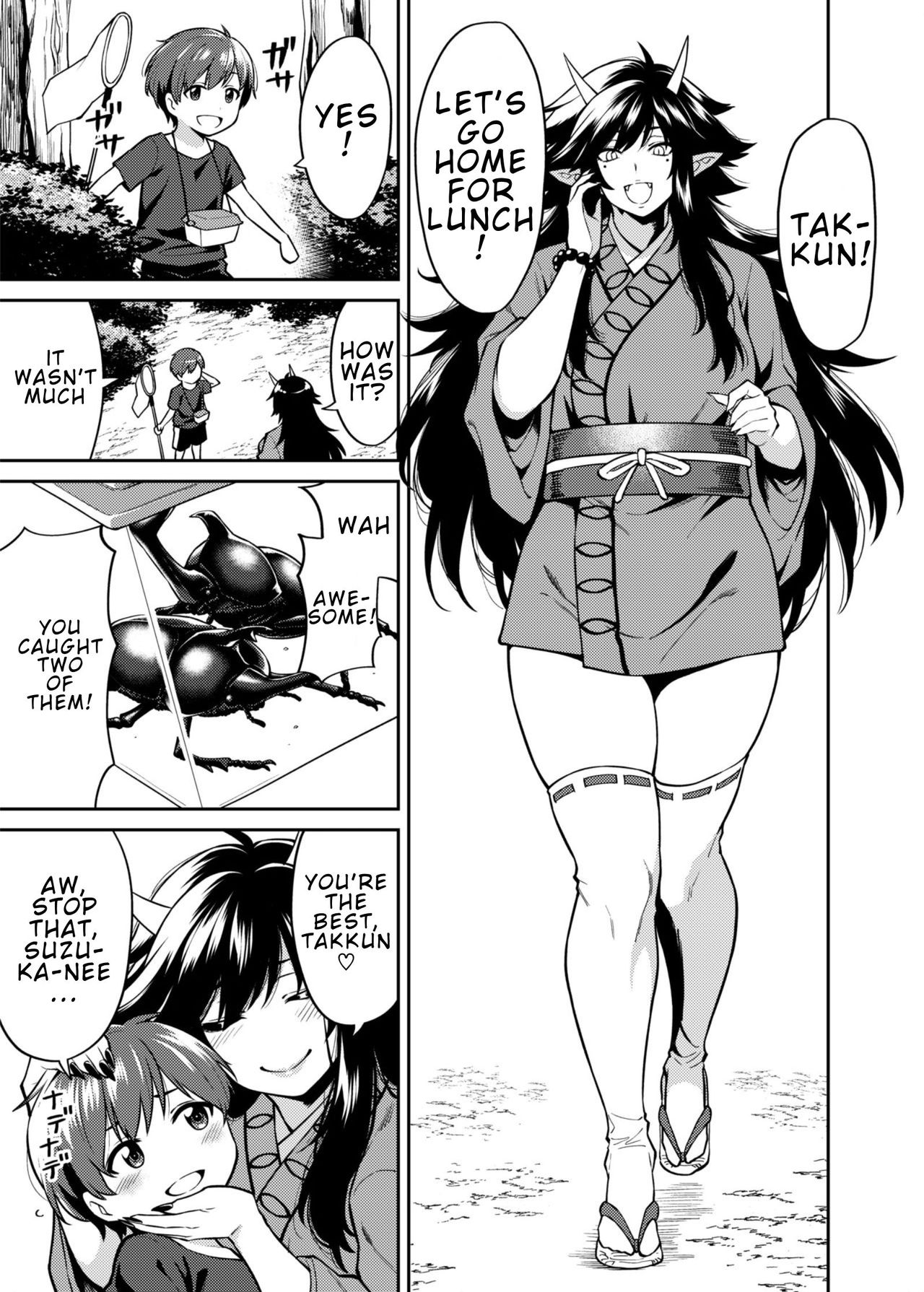 [Uchuusen Shoujigou (Shouji Nigou)] Takkun to Kitsune no Onee-san | Takkun and the Fox Onee-san [English][Digital] page 4 full