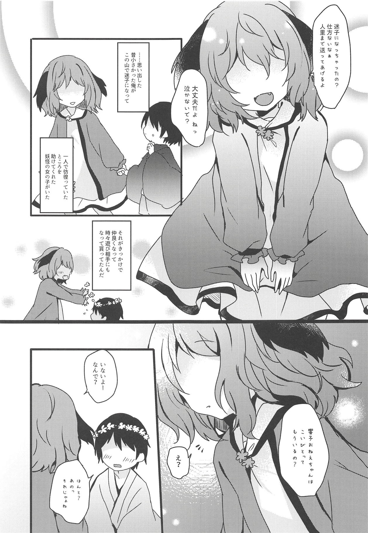 (Shuuki Reitaisai 5) [Mohumohu Chaya (Uguisu Mochi)] Yamabiko ga Koishita Ningen-san (Touhou Project) page 14 full