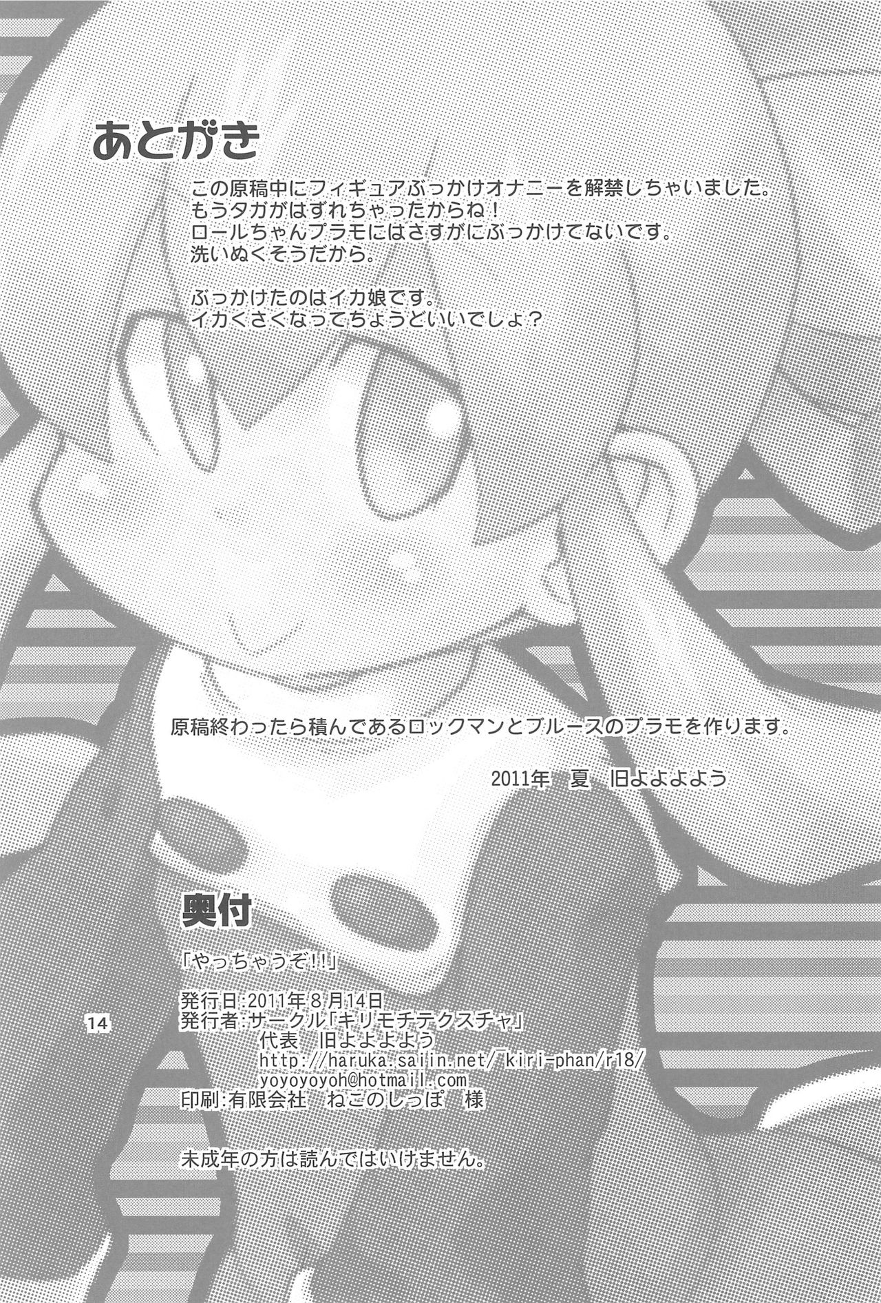 (C80) [Kirimochi Texture (Yoyoyoyou)] Yacchauzo!! (Megaman) page 14 full