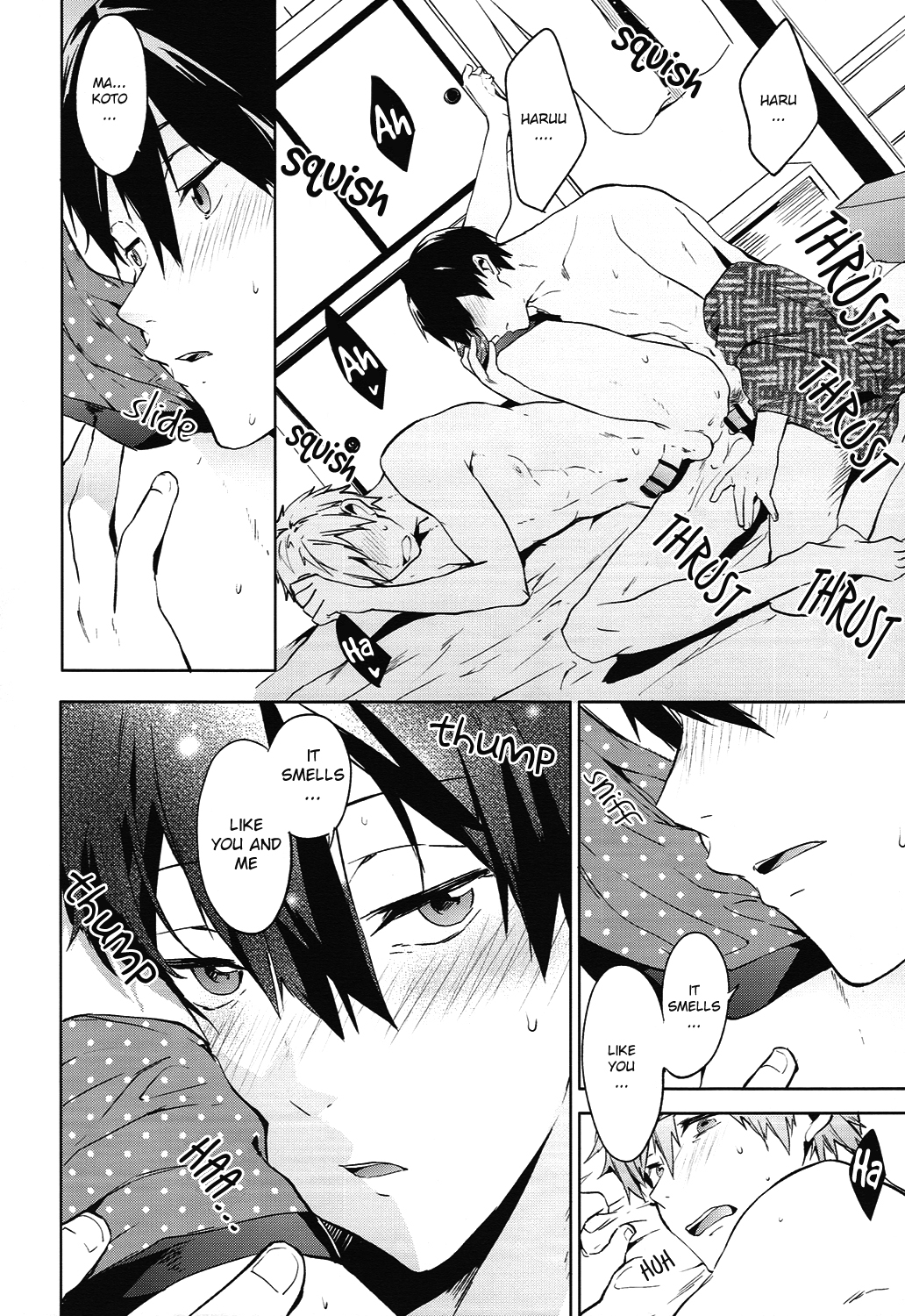 (Renai Shachuation) [American ☆ Rock (Kotarou)] Haru no Pantsu (Free!) [English] [ebil_trio] page 19 full