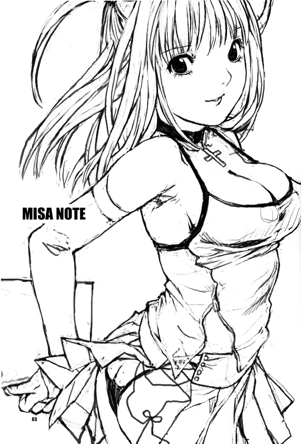 (ComiComi7) [Nekomataya (Nekomata Naomi)] Misa Note (Death Note) [Chinese] [黑条汉化] page 3 full