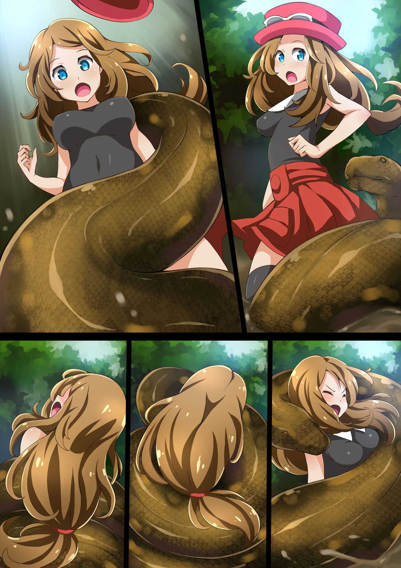 [Mist Night (Arniro)] Hell Of Swallowed: Serena VS Anaconda (Pokémon) page 19 full