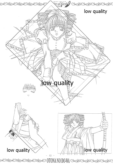 (C62) [大人の童話 (竹井正樹)] flutter of birdsII 天使たちの翼 線画集 page 14 full