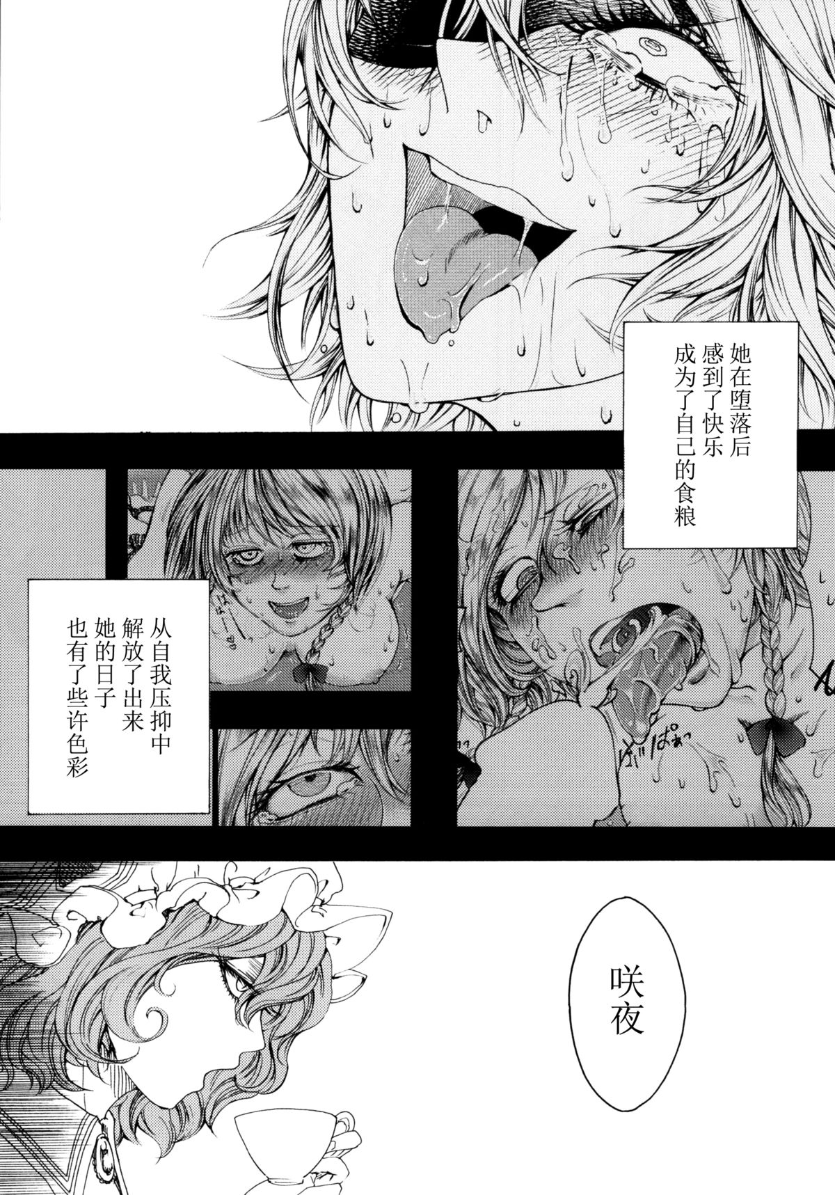 (C88) [Daiji na Koto wa Nikai mo Iwanai (Hasebe soutsu)] Izayoi Yokubou Gyakuten (Touhou Project) [Chinese] [脸肿汉化组] page 12 full