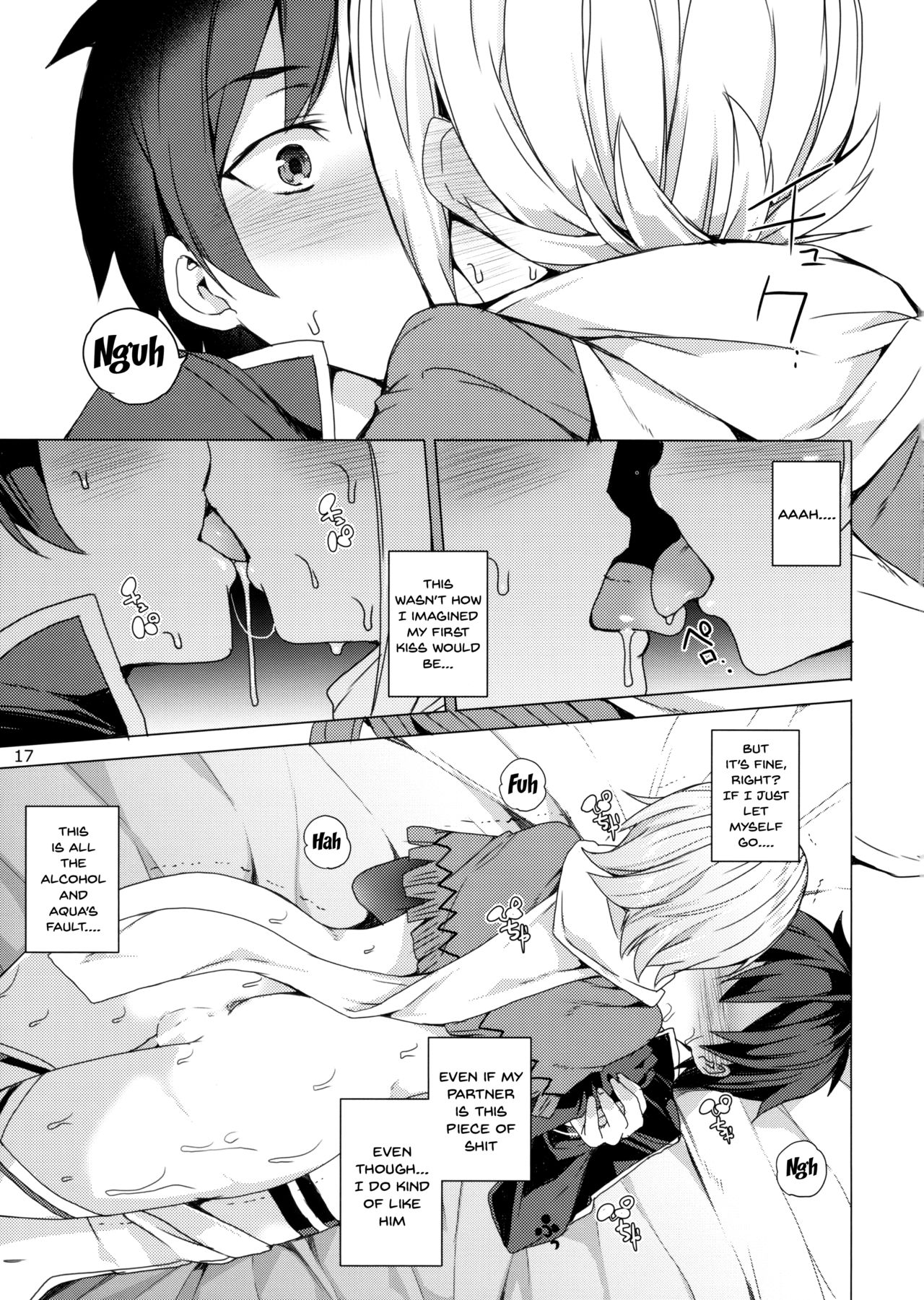 (C93) [Waffle Doumeiken (Tanaka Decilitre)] Kono Subarashii Megami-tachi to 3P o! (Kono Subarashii Sekai ni Syukufuku o!) [English] [Doujins.com] page 14 full