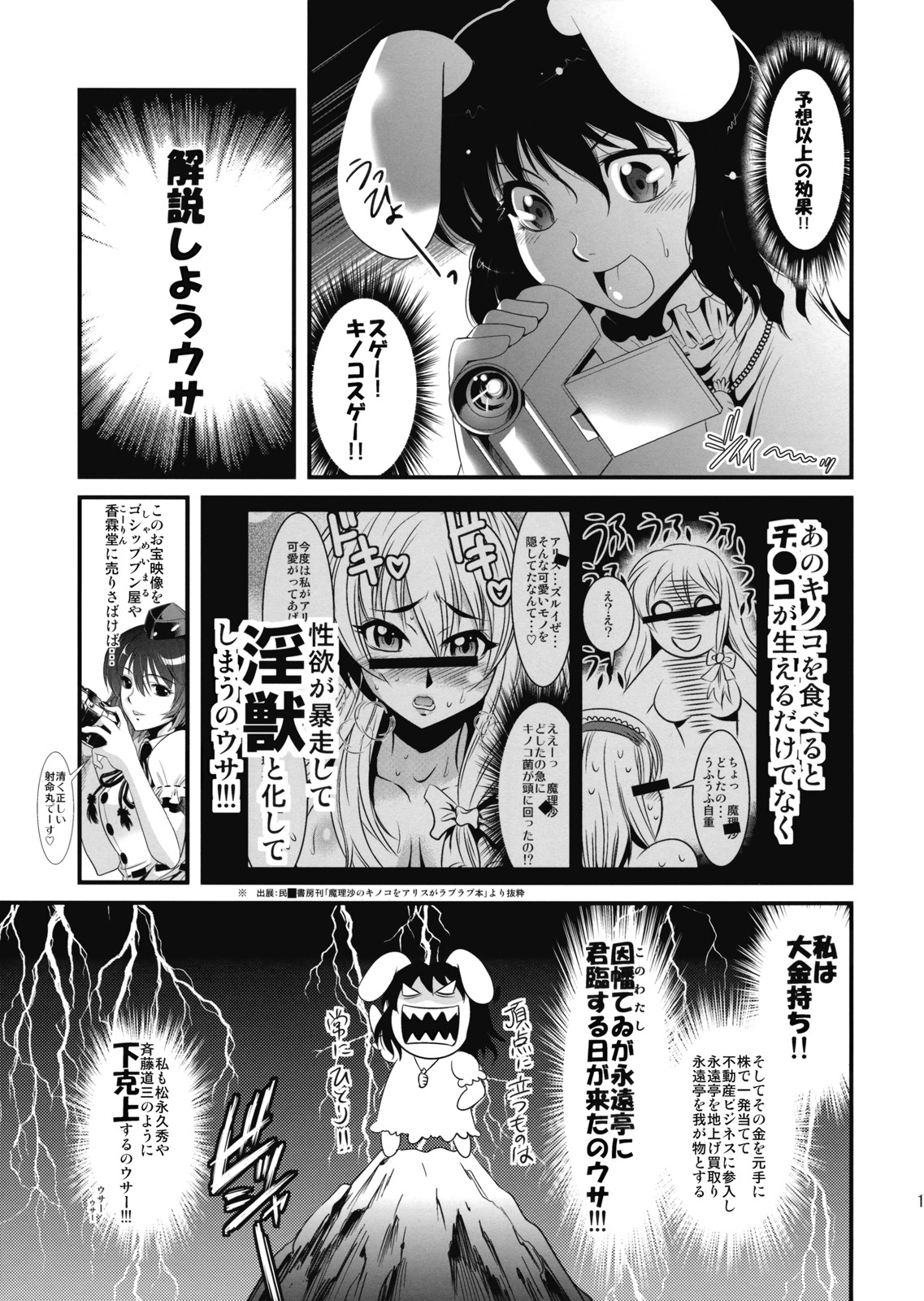 [Musashi-dou] Eirin no Kinoko wo Kiya to Udonge ga Love Love Hon (Touhou) page 13 full