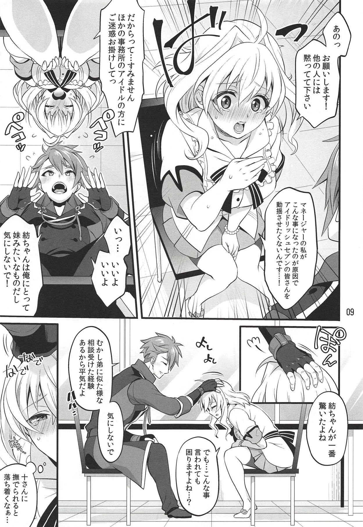 (C94) [Temparing (Tokimachi Eisei)] Futanari ni Natte Shimatta Tajimusho Manager no Watashi ga Eroero Beast de Wadai no Idol Tsunashi Ryunosuke-san o Osou nante...!? (IDOLiSH7) page 8 full