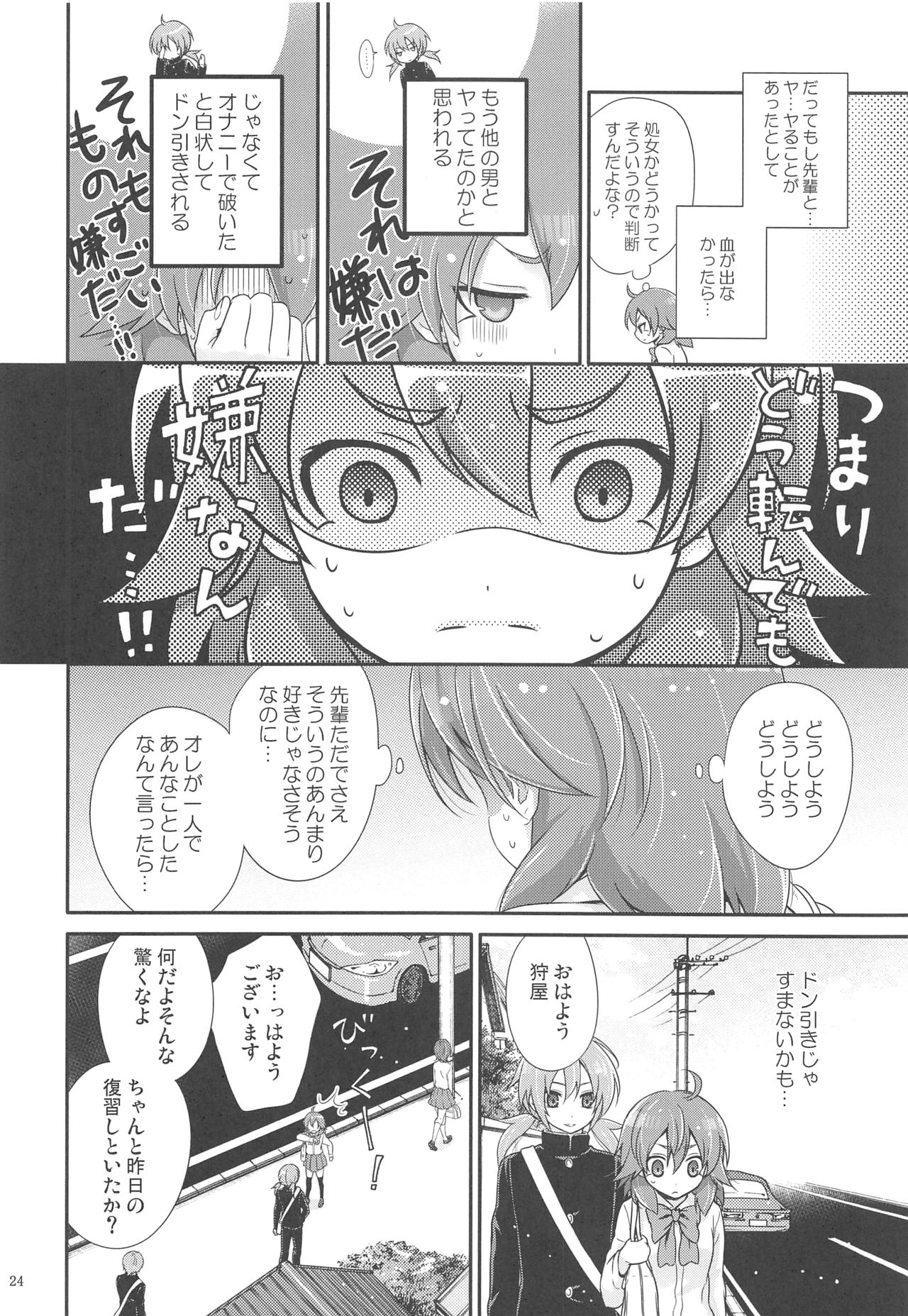 (Seishun Cup 8) [Holiday School (Chikaya)] Secret×Sweet×Secret (Inazuma Eleven GO) page 23 full