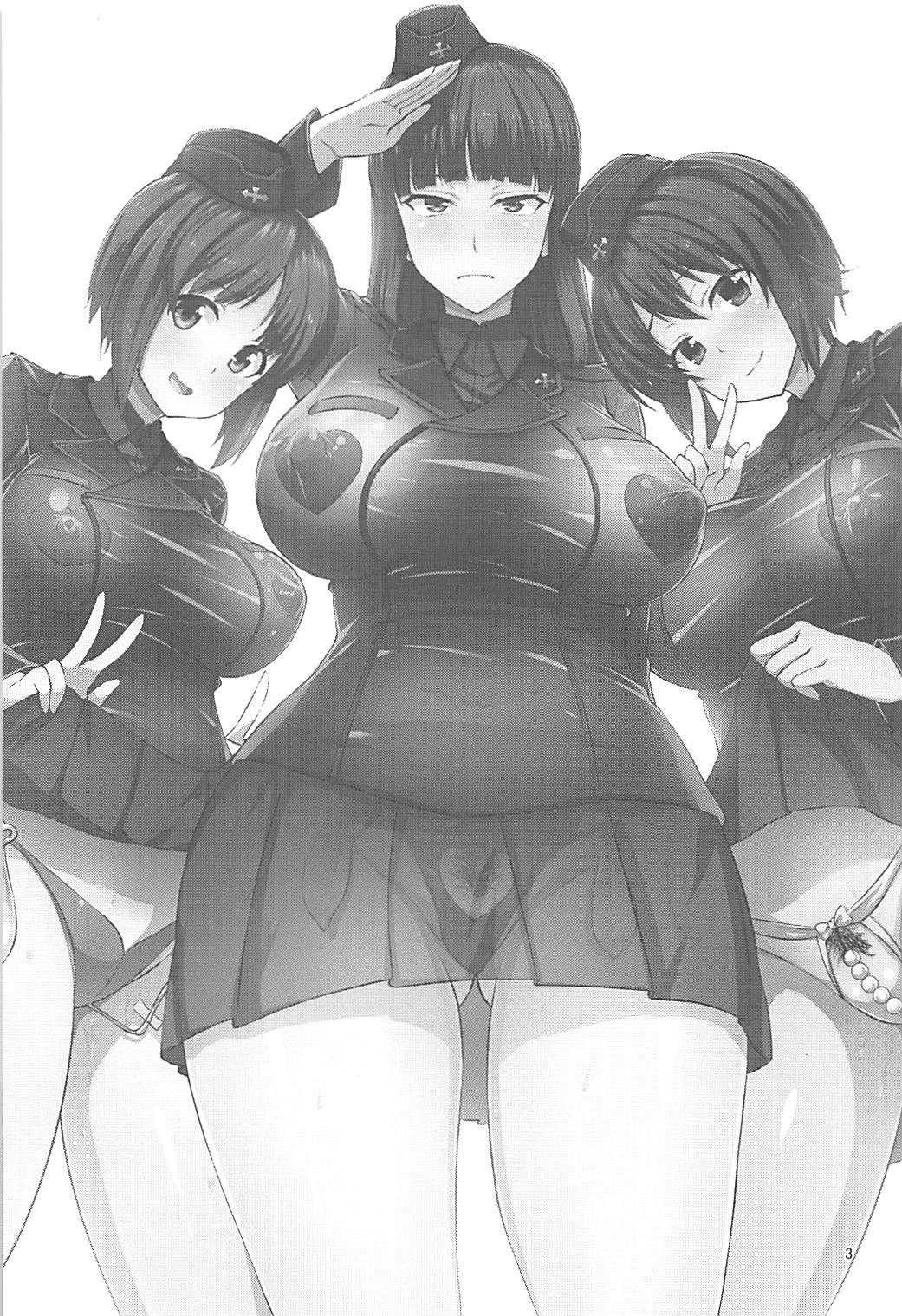 (C92) [chested (Tokupyon)] Nishizumi-Ryuu Iemoto no Sodatekata (Girls und Panzer) page 2 full