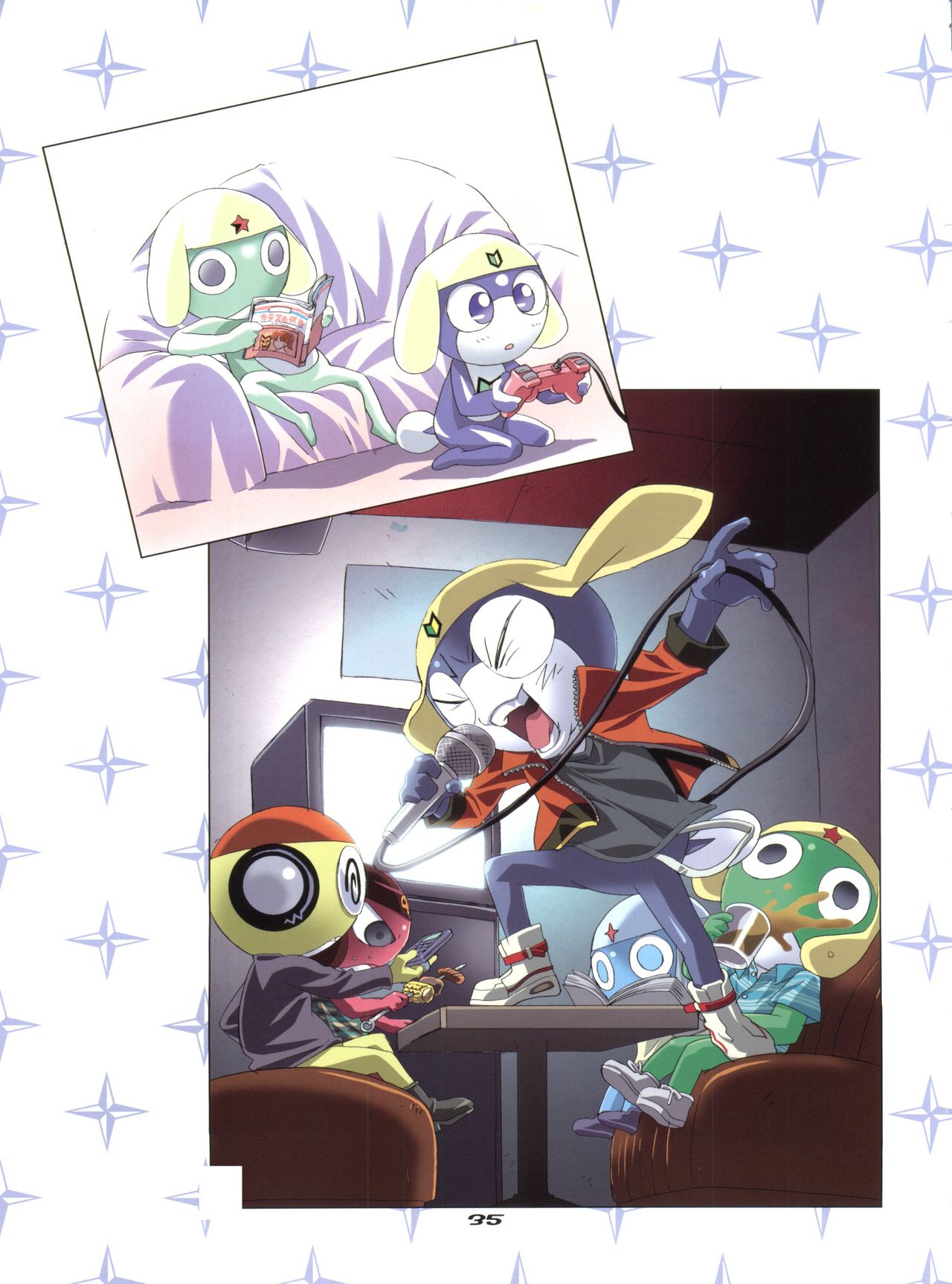 (C68) [Henreikai (Kawarajima Koh, Urushihara Satoshi, Nanairogami)] GUNKERO (Zeta Gundam, Gundam Seed, Keroro Gunsou) page 34 full