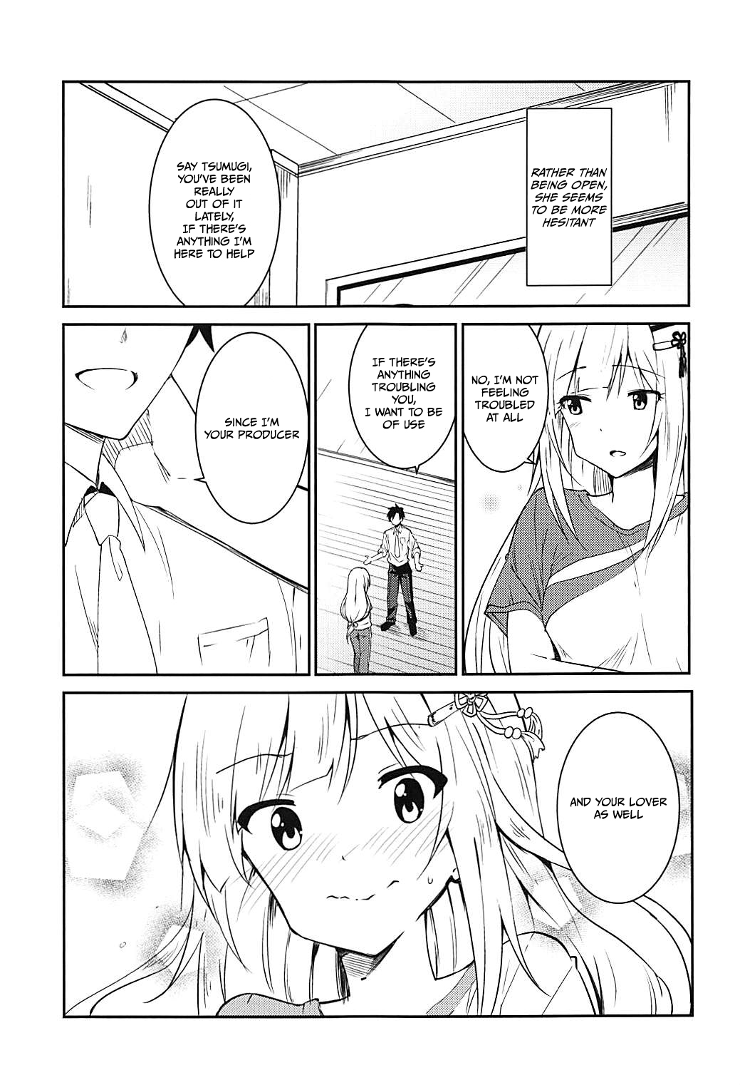 (COMIC1☆13) [Sekine (Sekine Hajime)] Tsumugi theater! (THE IDOLM@STER MILLION LIVE!) [English] [DKKMD Translations] page 6 full