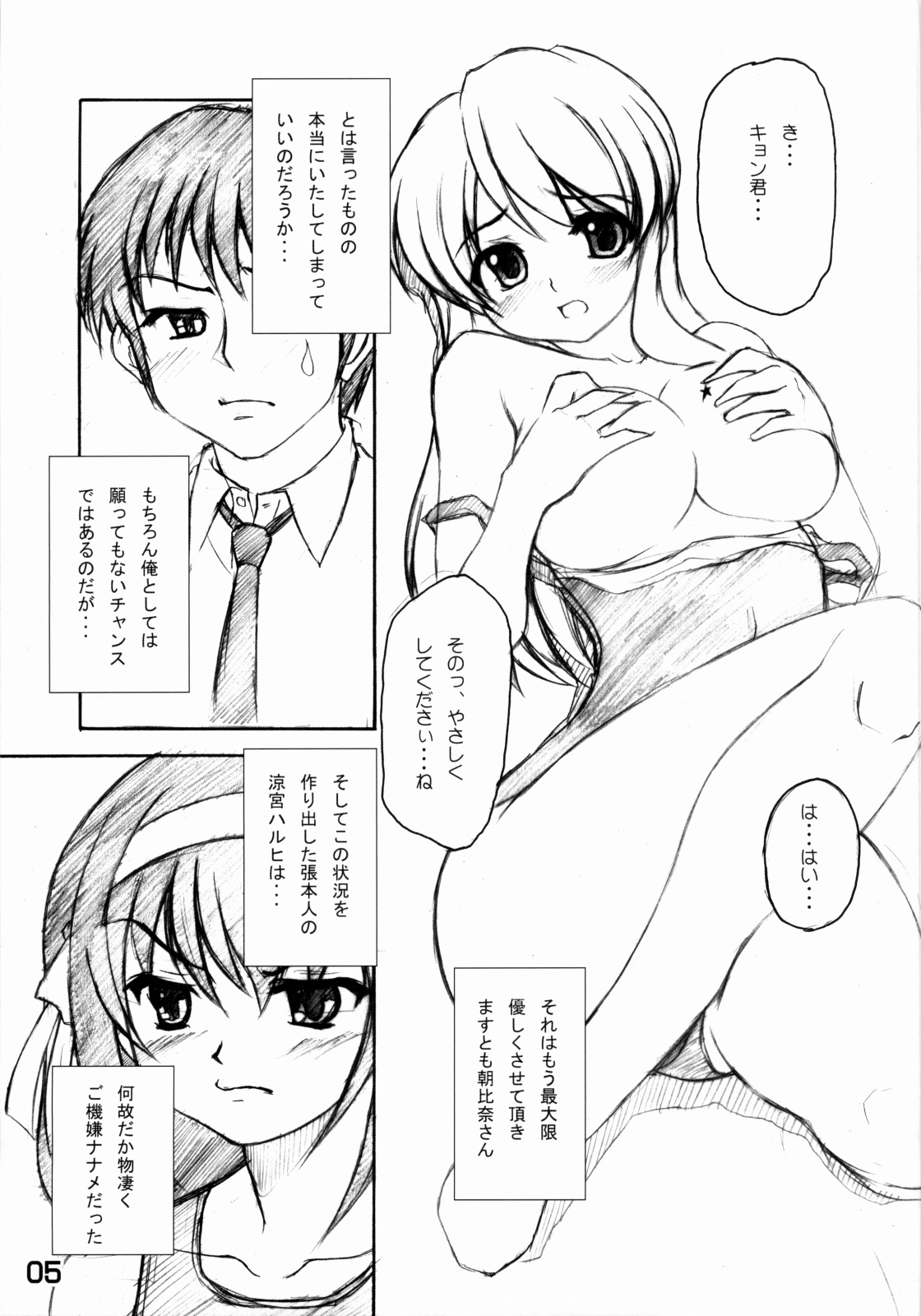 (C70) [eau-Rouge (Rikamoto Miyuki)] Suzumiya Haruhi no Marumaru (Suzumiya Haruhi no Yuuutsu) page 4 full