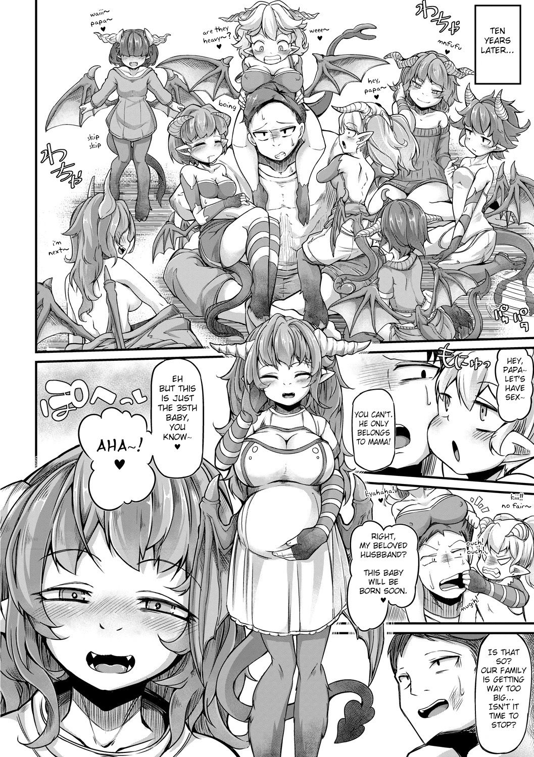 [Okunoha] Fukkou!? Ishu Kouhai -Mazoku to Ningen no Kyousei Jidai- 6-wa [English] [FC] [Digital] page 25 full