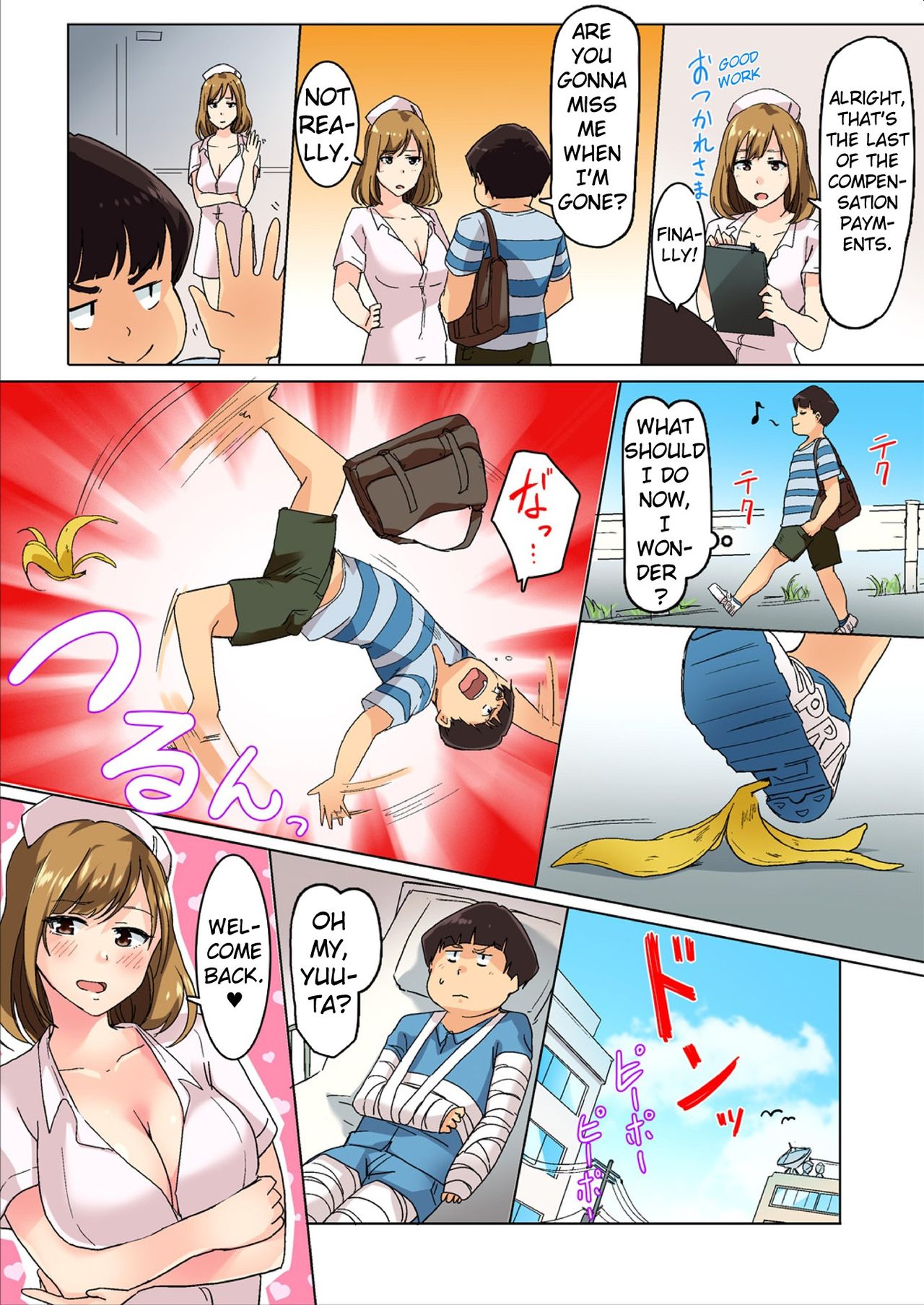 [Wakamatsu] Sundome Nurse no Monzetsu Chiryou!? Kore wa Sex de wa Naku, Ochuusha desu [Full Color] [English] [Erozbischof] page 49 full