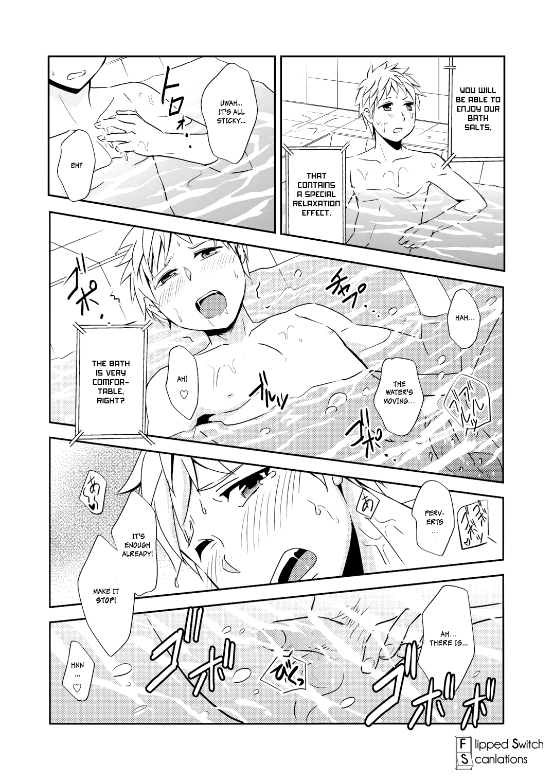 (Shota Scratch 25) [ponkotsu-ki (Waka)] Kaikan! Hi-Tech Bath Time [English] [Flipped Switch Scanlations] [Decensored] page 13 full