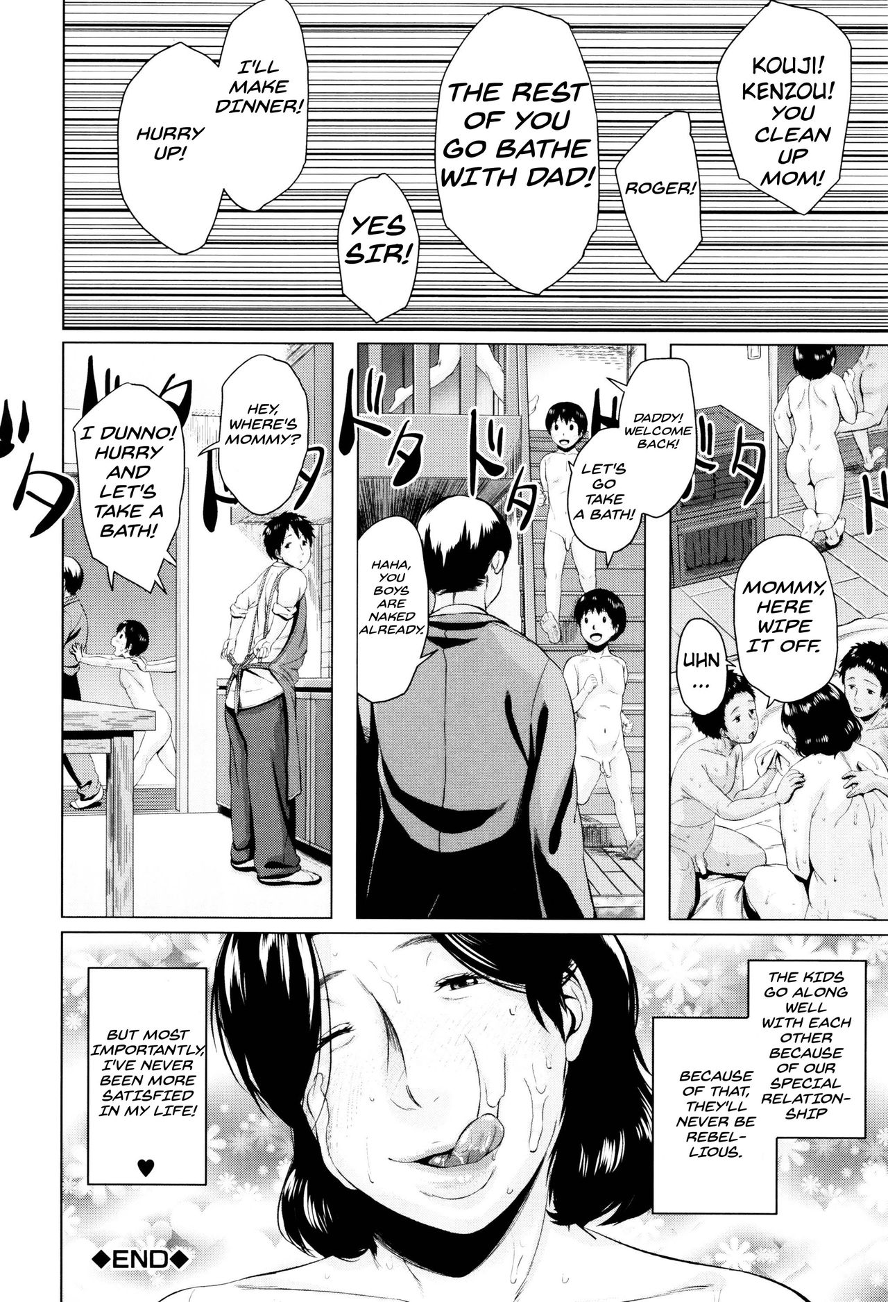 [Jitsuma] Boshishishishishishi Soukan  Mom x 6 Children Adultery page 29 full