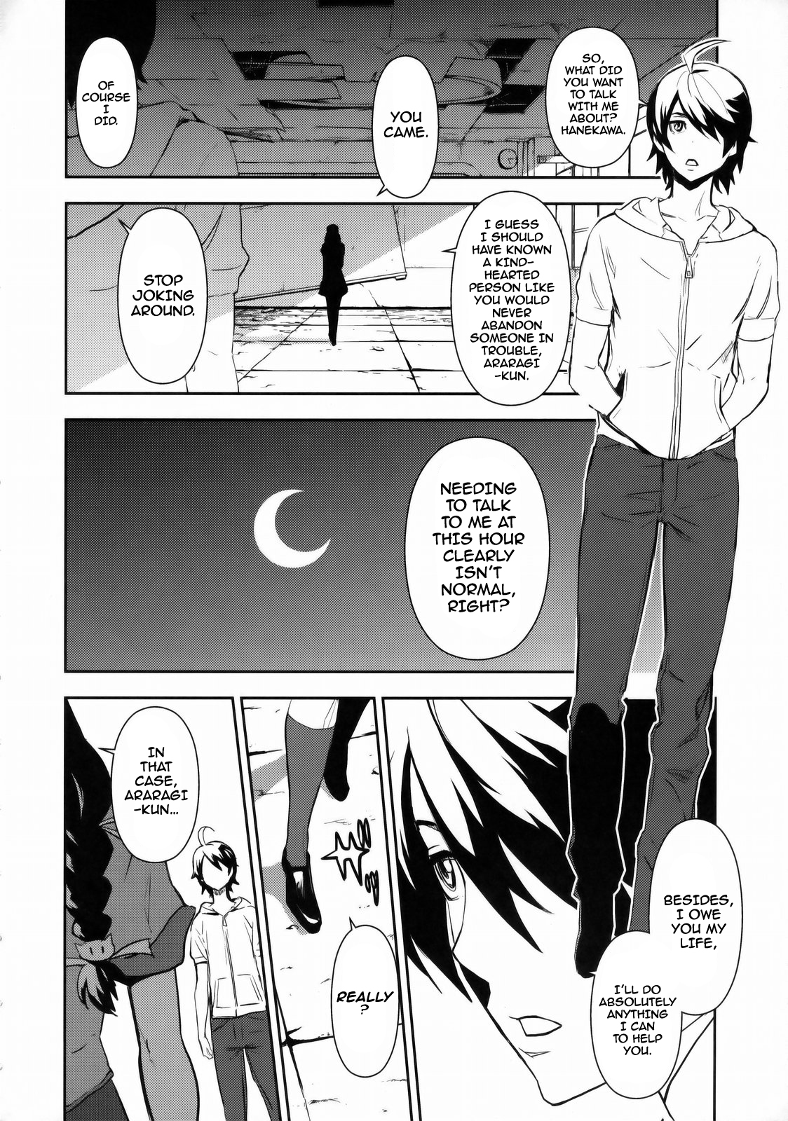 (C77) [Manga Super (Nekoi Mie)] Black & White (Bakemonogatari) [English] [darknight] page 4 full