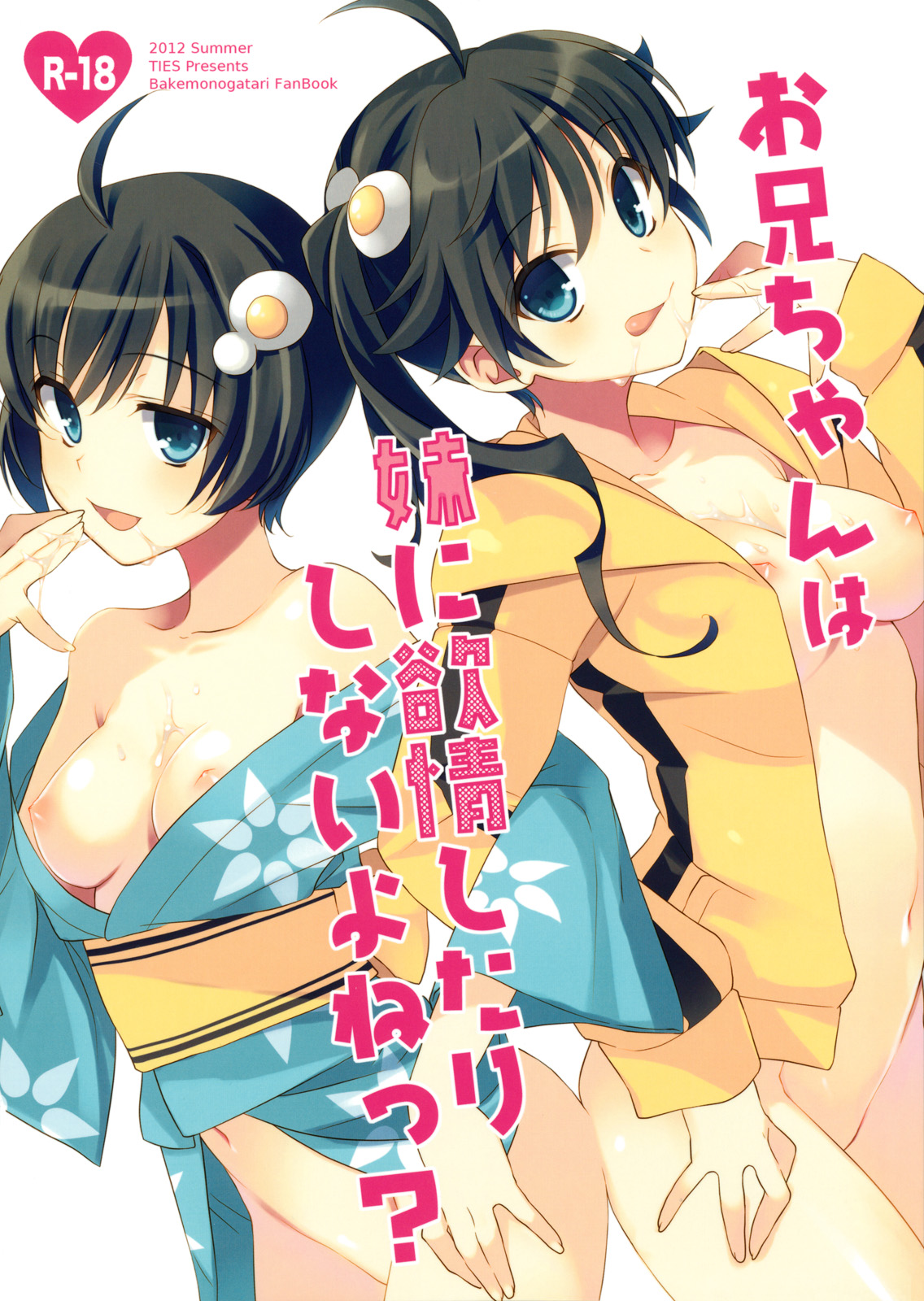 (C82) [TIES (Takei Ooki)] Oniichan wa Imouto ni Yokujou Shitari Shinaiyone? (Bakemonogatari) page 1 full