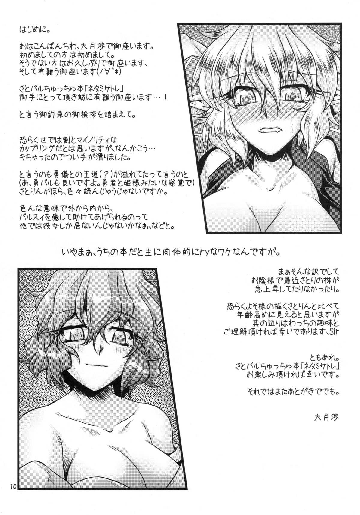(Air Reitaisai 8) [Kougeki (Ootsuki Wataru)] Netami Satore (Touhou Project) page 9 full