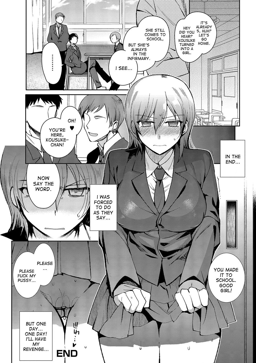 [Kirimoto Yuuji] Ijimerare | Bullied (Anthology Nyotaika Ryoujoku!! III) [English] [desudesu] [Digital] page 16 full