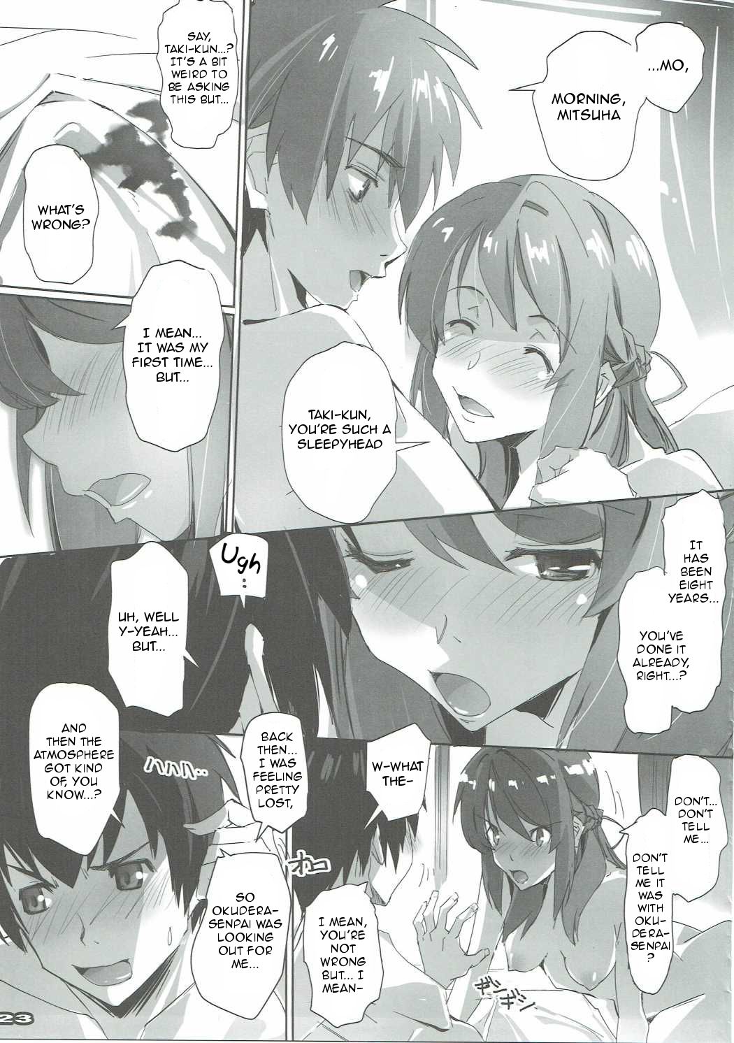 (SC2016 Autumn) [RYU-SEKI-DO (Nagare Hyo-go)] Kimi no After. (Kimi no Na wa.) [English] [ArousingImouto] page 23 full