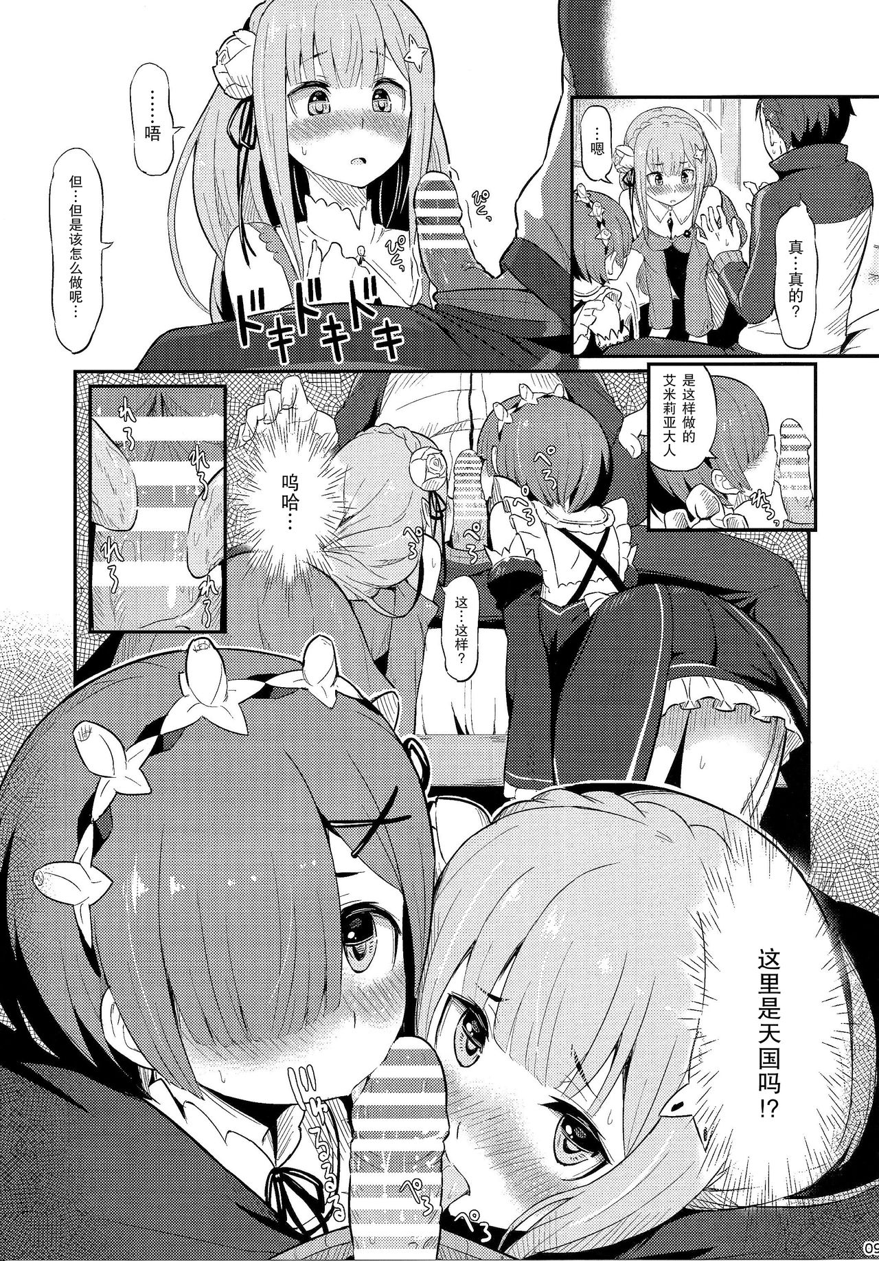 (C91) [Pirokobo (Piro)] Rem no Emilia Kuttsuke Daisakusen (Re:Zero kara Hajimeru Isekai Seikatsu) [Chinese] [无毒汉化组] page 11 full