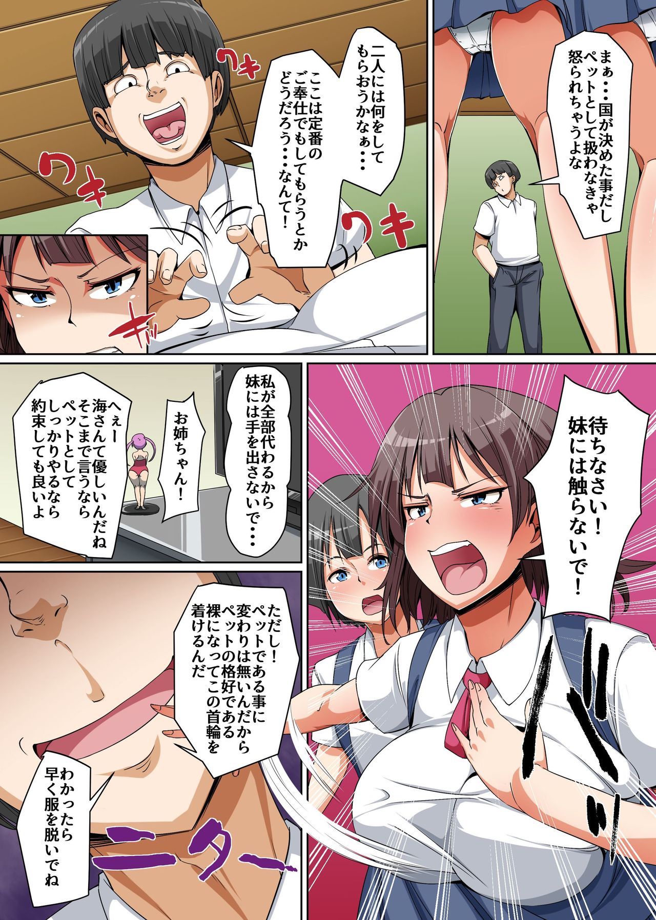 [NCP (Hanekumo)] Pet to Shite Haikyuu Sareta Shimai ~Gakuen no Idol Kyonyuu Shimai o Shiiku Shite Seishori Pet to Shite Tettei Choukyou!~ page 5 full
