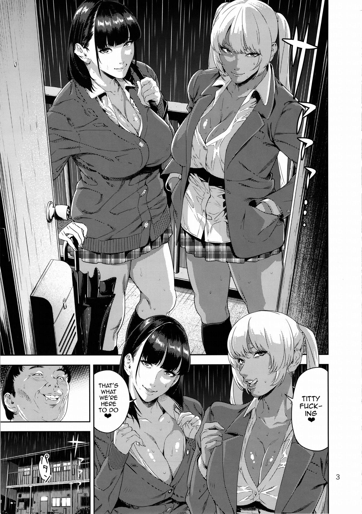 (COMIC1☆9) [JACK-POT (Jyura)] Nyuugi Senyou Shimai | Exclusive Titty-Fuck Sisters [English] [doujin-moe.us] page 2 full