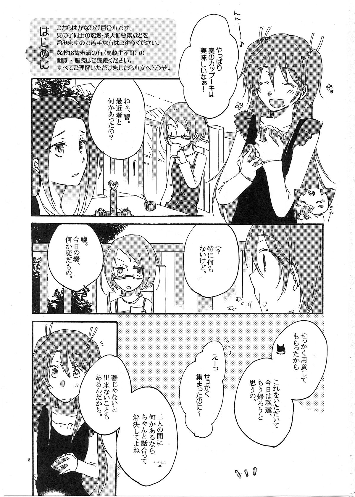 (C81) [Niratama (Sekihara, Chinhou)] Fuufu Enman no Hiketsu (Suite PreCure♪) page 4 full