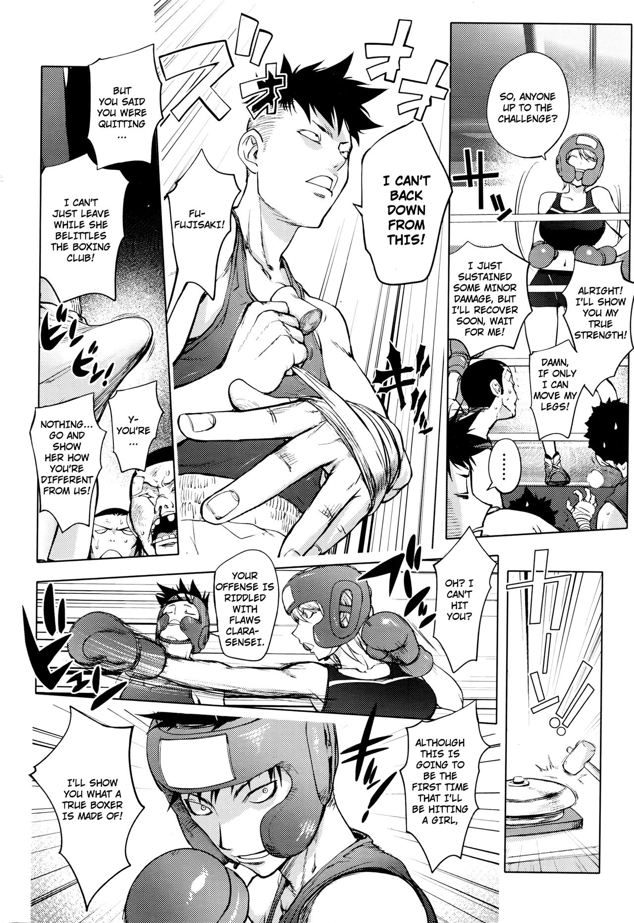 [Kon-Kit] Clara-Sensei no Boxing Kyoushitsu | Clara-Sensei's Boxing Class (COMIC Penguin Club 2016-08) [English] [TripleSevenScans] page 6 full