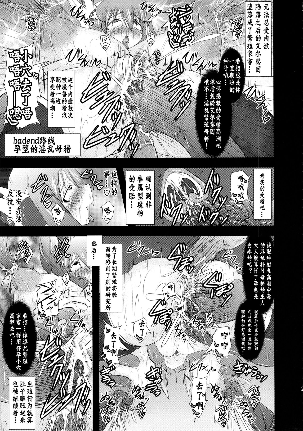 (C82) [FONETRASON (Ryutou)] Shield Knight Elsain Vol. 12 NETHER LABORATORY 2 [Chinese] [不咕鸟汉化组] page 28 full