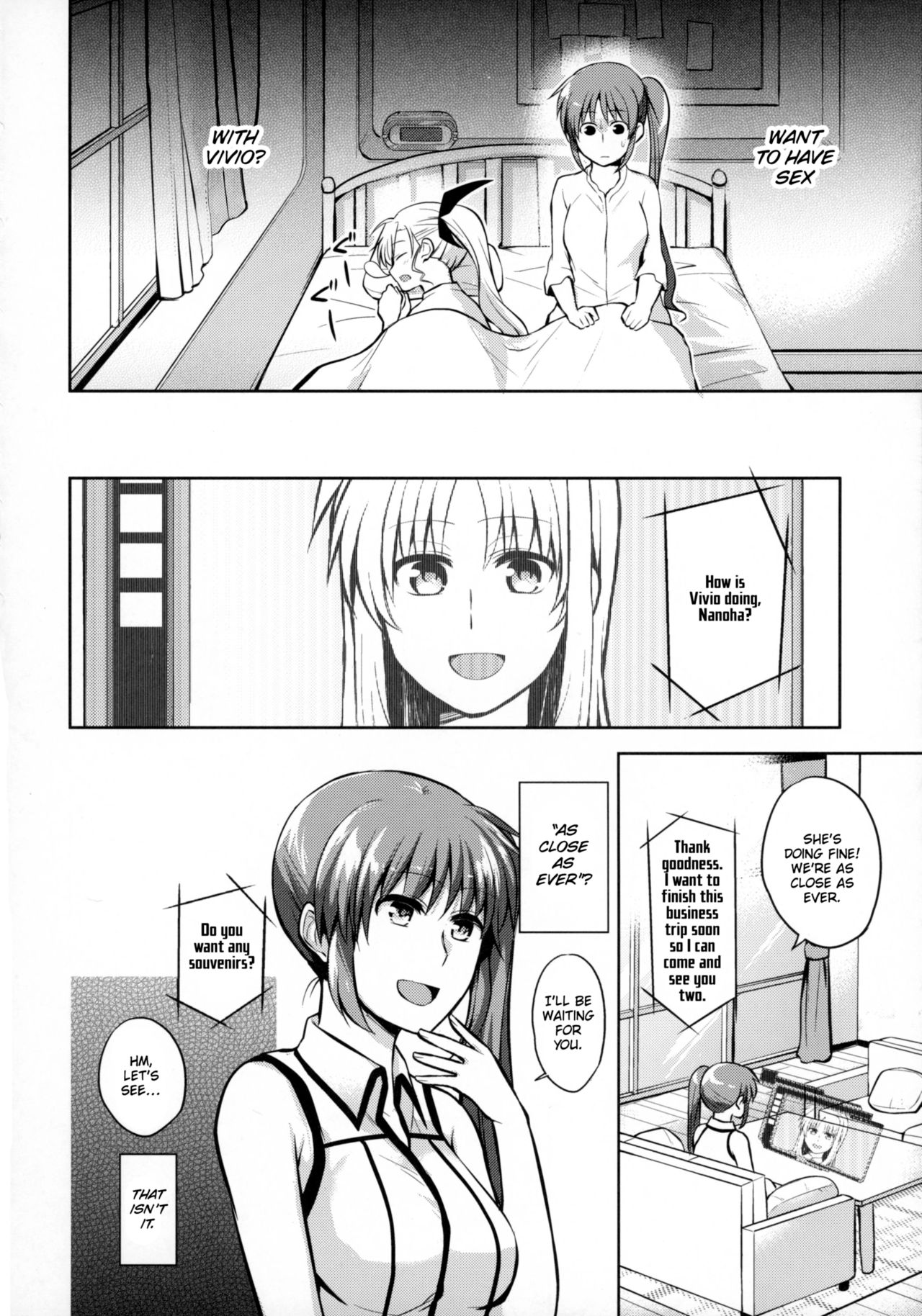 (Lyrical Magical 20) [allo (Nagashiro Rouge)] Mama to Musume no Otona Step (Magical Girl Lyrical Nanoha) [English] page 29 full