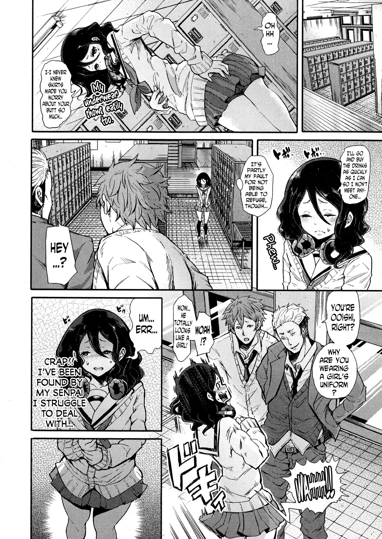 [Shomu] Josou Kouhai-kun x Otokogirai-chan | Crossdressed Kouhai-kun x Man-Hater -chan (COMIC Shingeki 2016-06) [English] [N04H] page 6 full