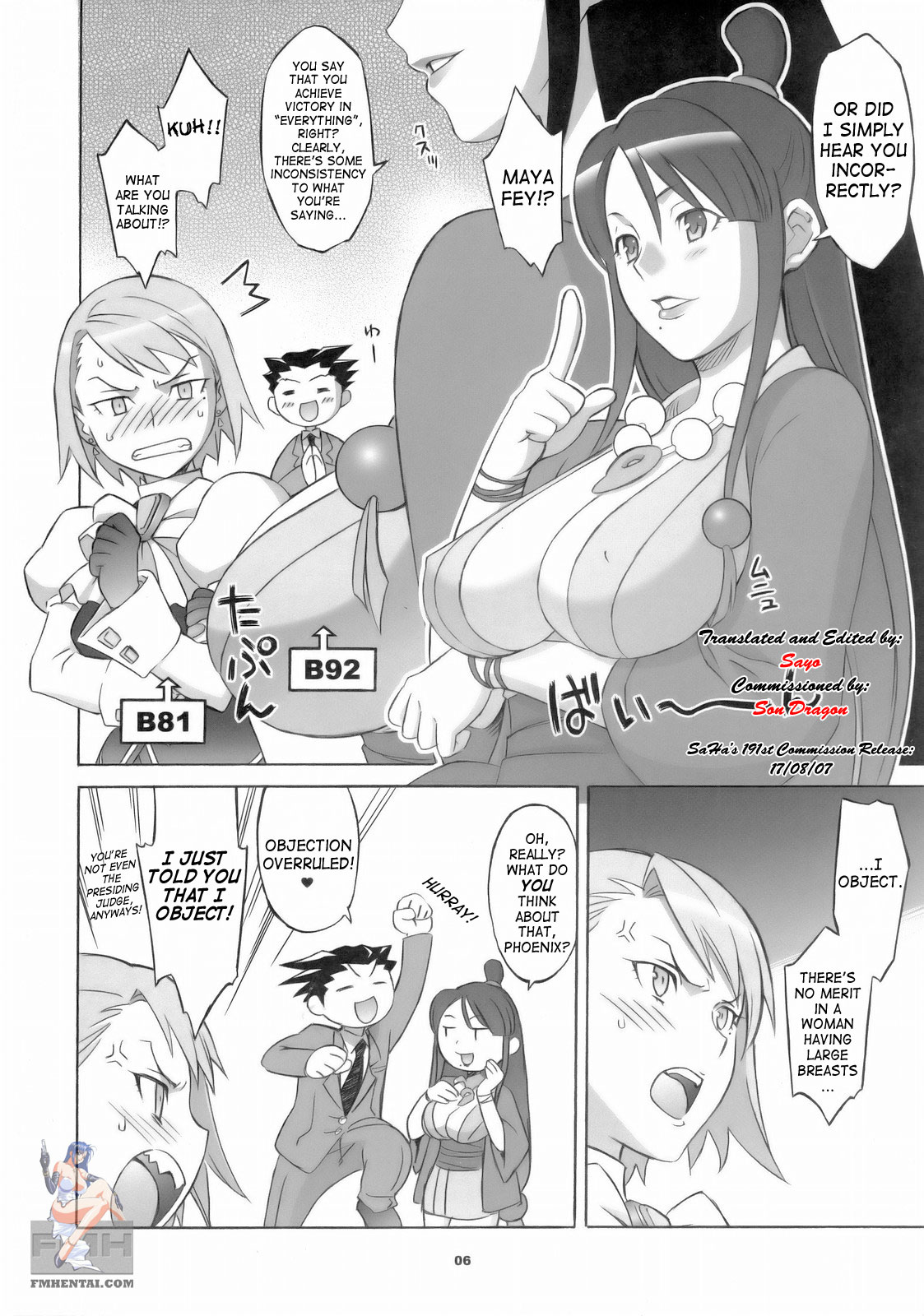 (SC32) [Wagamama Dou (Syowmaru)] Gyakuten Shainban (Ace Attorney) [English] [SaHa] page 5 full