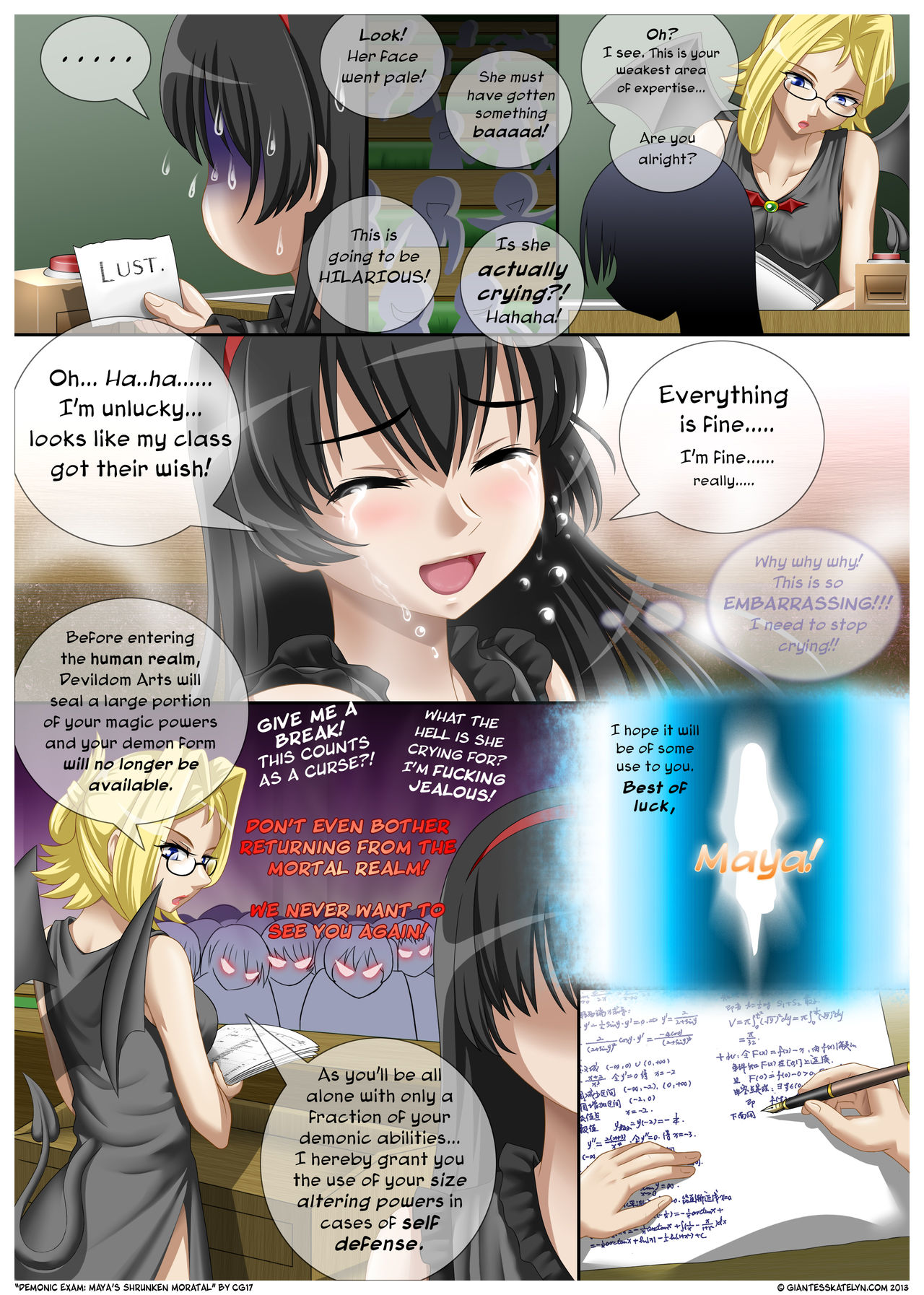 Demonic Exam: Maya's Shrunken Mortal page 6 full